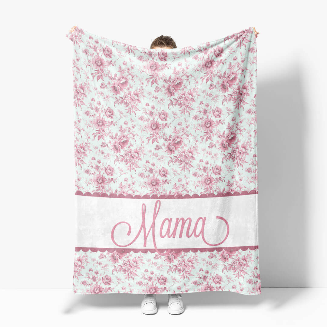  Personalized Blanket | Floral Toile、mySite、layawaytickets