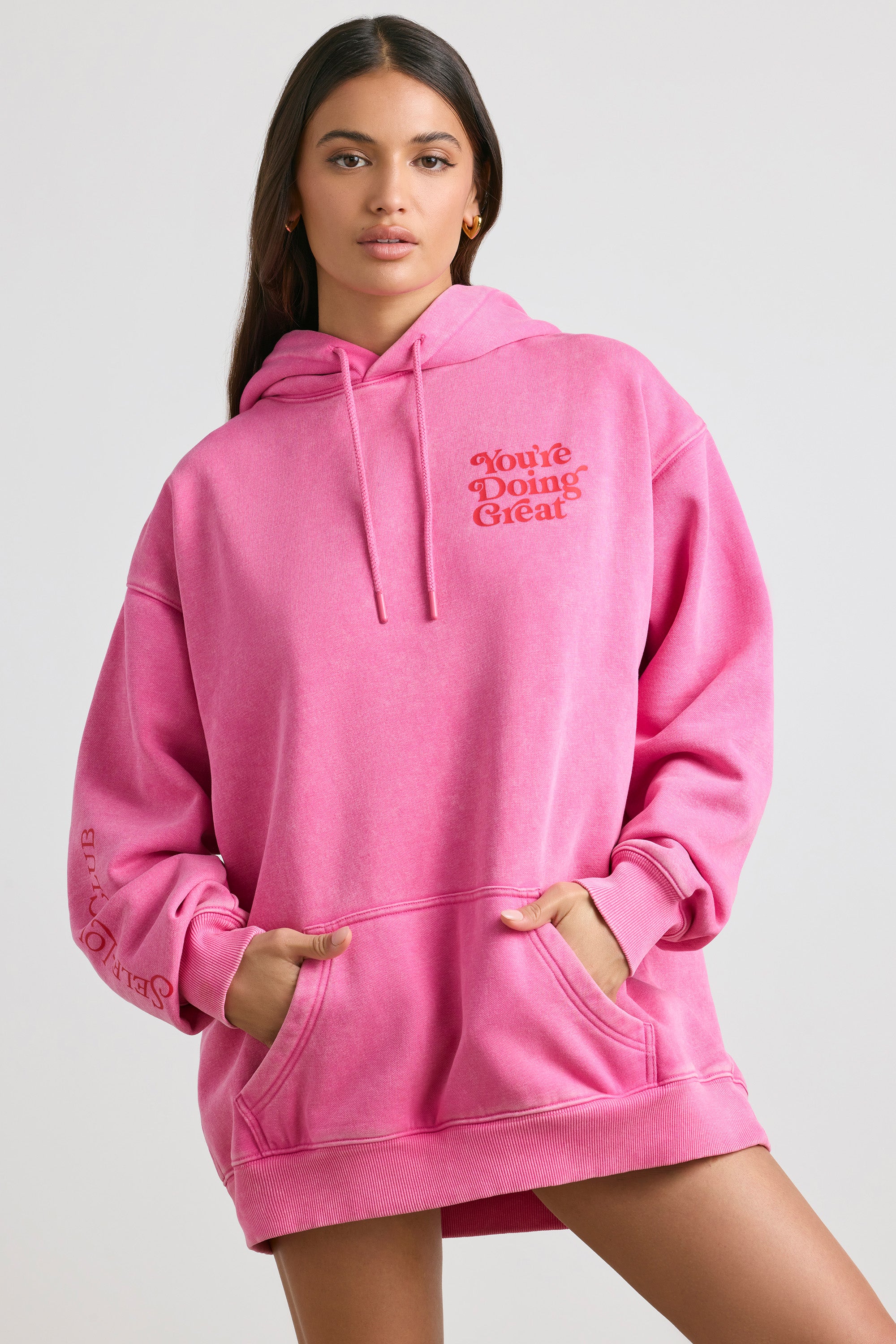 Oversized Hoodie in Hot Pink、mySite、solidvoid