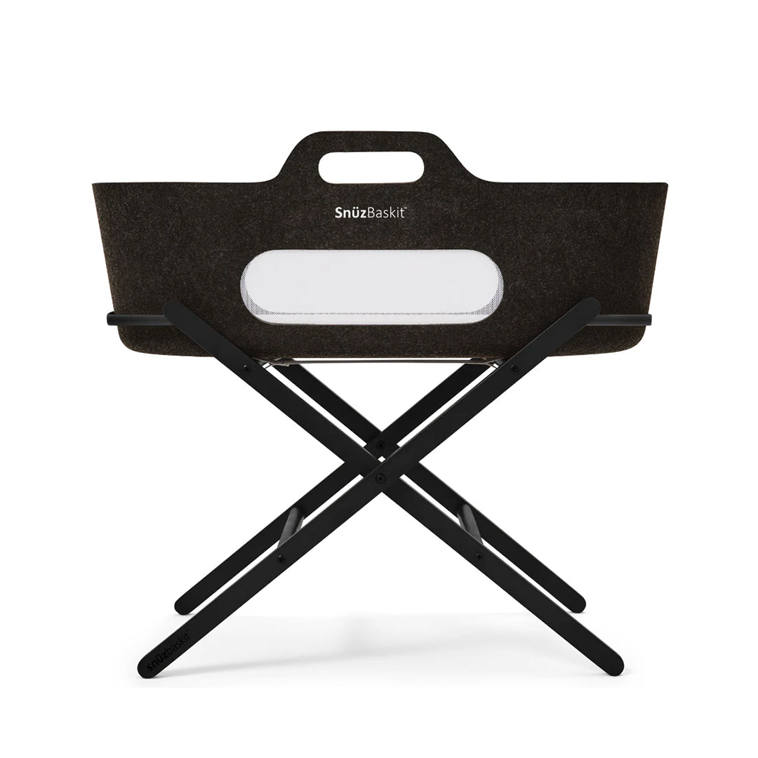  SnuzBaskit Graphite Moses Basket & Graphite Stand Set - Graphite / Graphite、mySite、merchandisen