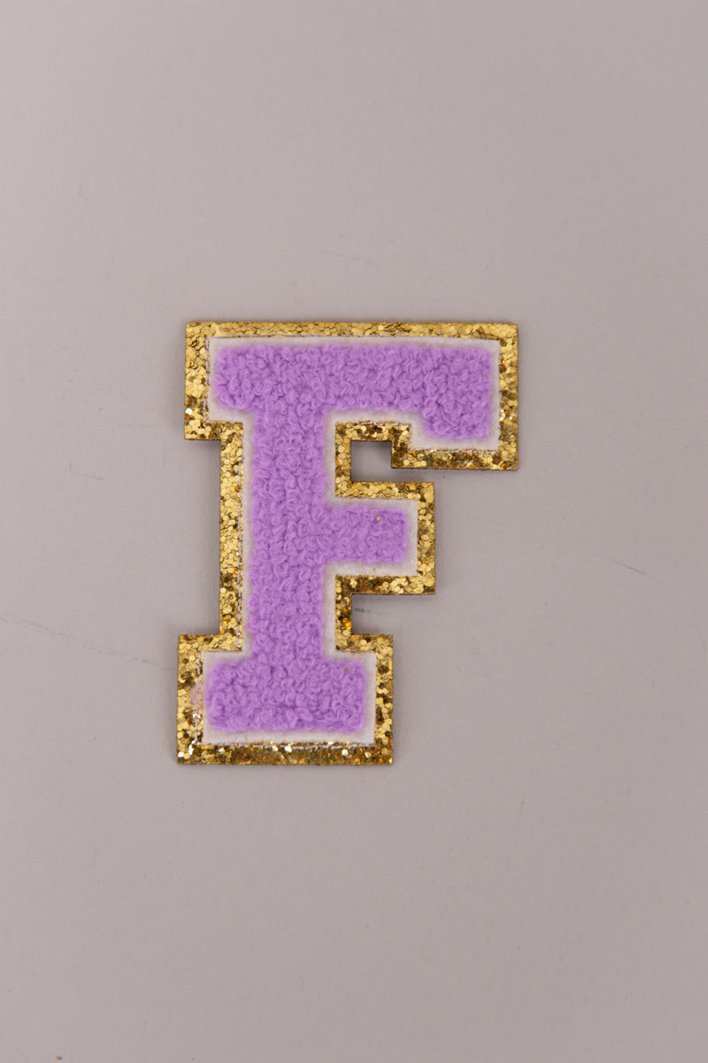 Chenille Adhesive Letter Patches- Purple 5.5cm、mySite、hinf8tx79