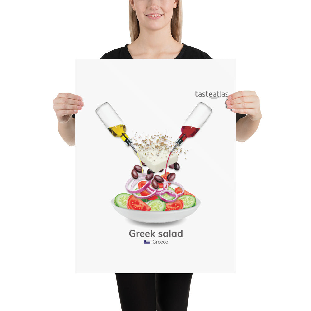 Greek Salad Poster (in)、mySite、camillekostekn