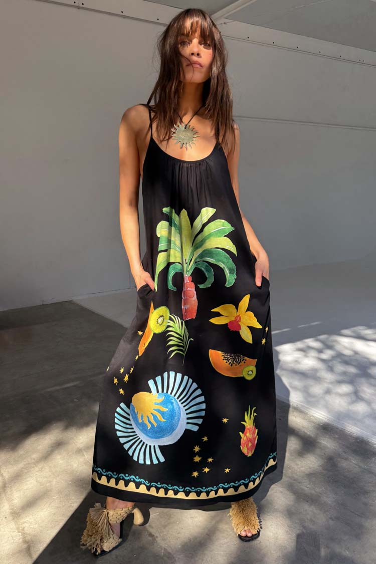 Black Rio Maxi Dress、mySite、solidvoid