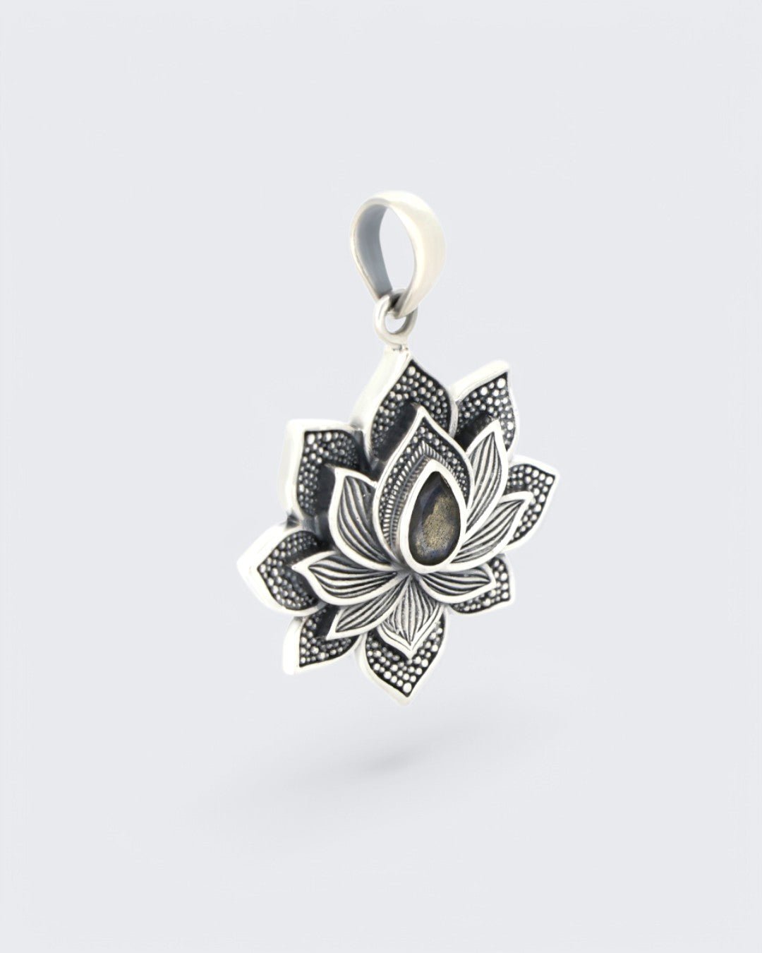 Blooming Lotus Labradorite Pendant、mySite、topwebapps