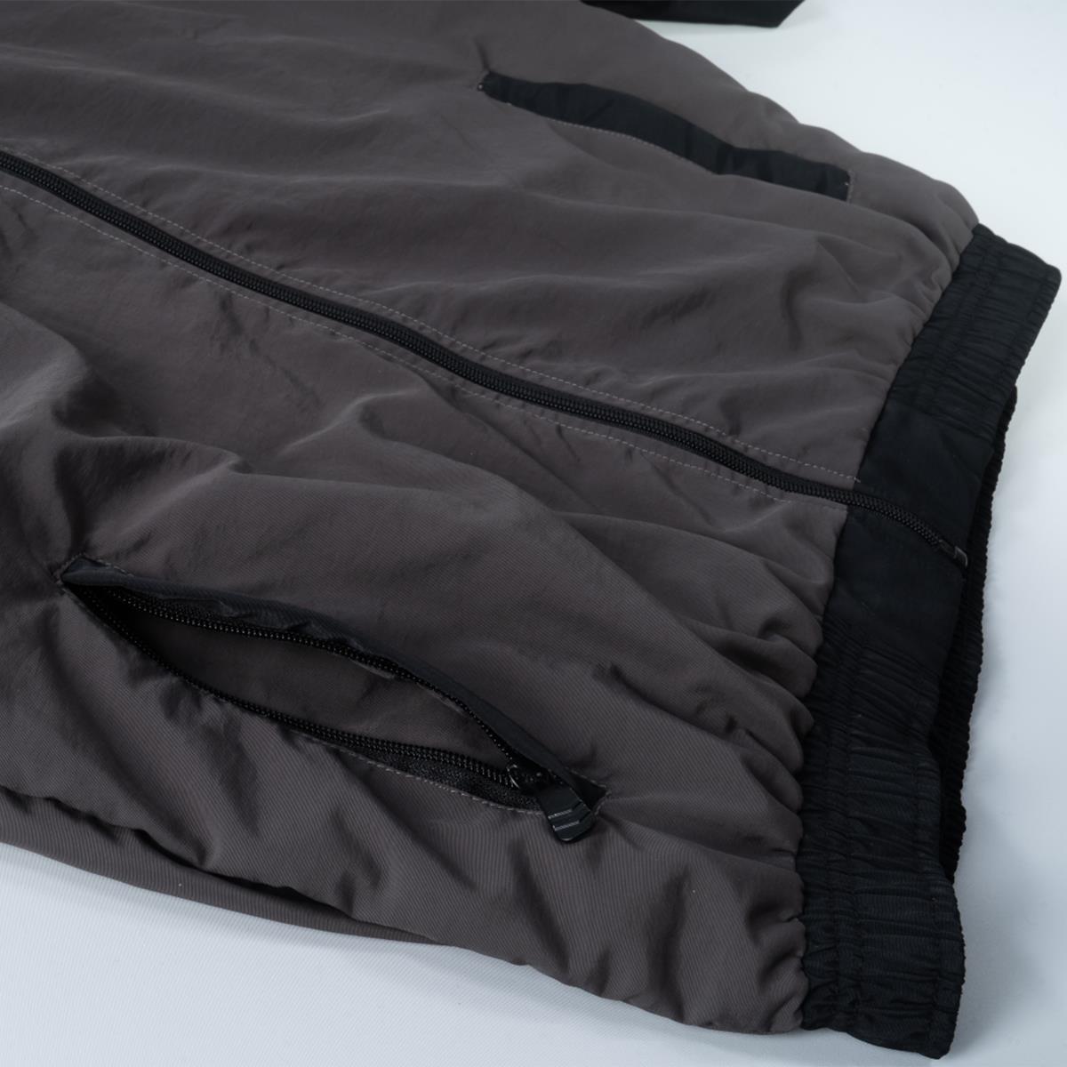  Stay Strong Cut Off Vertical Full Zip Jacket - Black/Grey、mySite、merchandisen