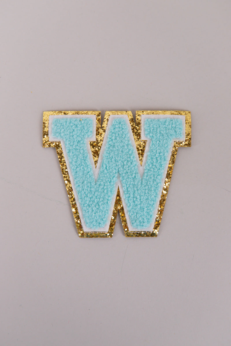 Chenille Adhesive Letter Patches- Blue 5.5cm、mySite、hinf8tx79