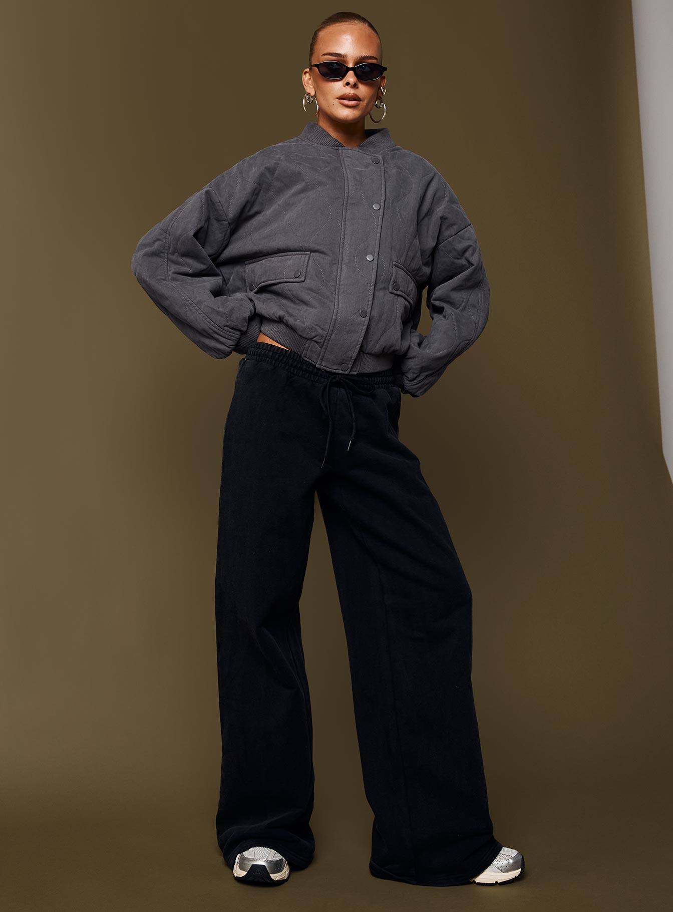 Stick Season Quilted Jacket Grey、mySite、solidvoid