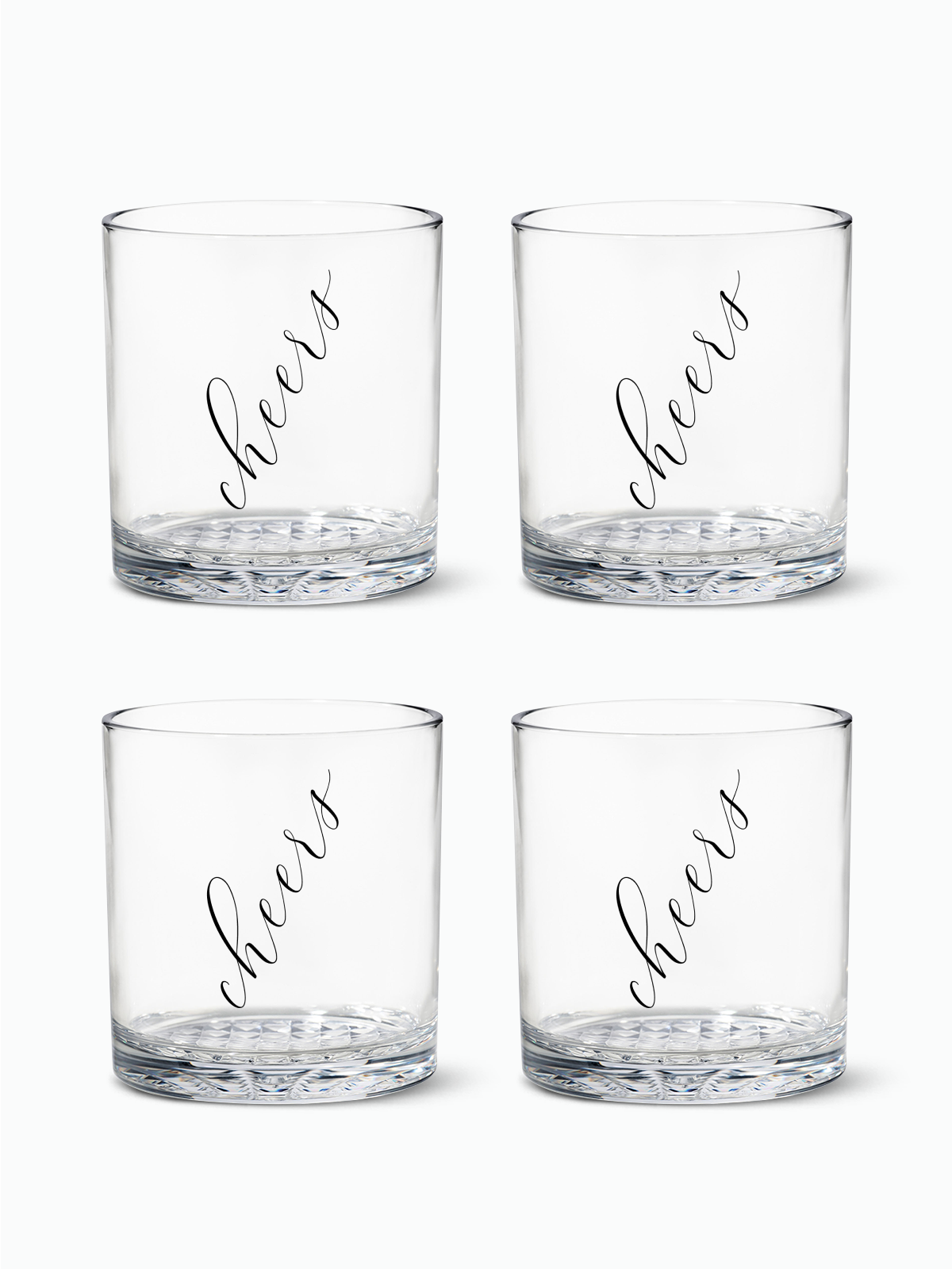Classic Cheers (Black) - RESERVE 12oz Old Fashioned Tritan Copolyester Glass、mySite、camillekostekn