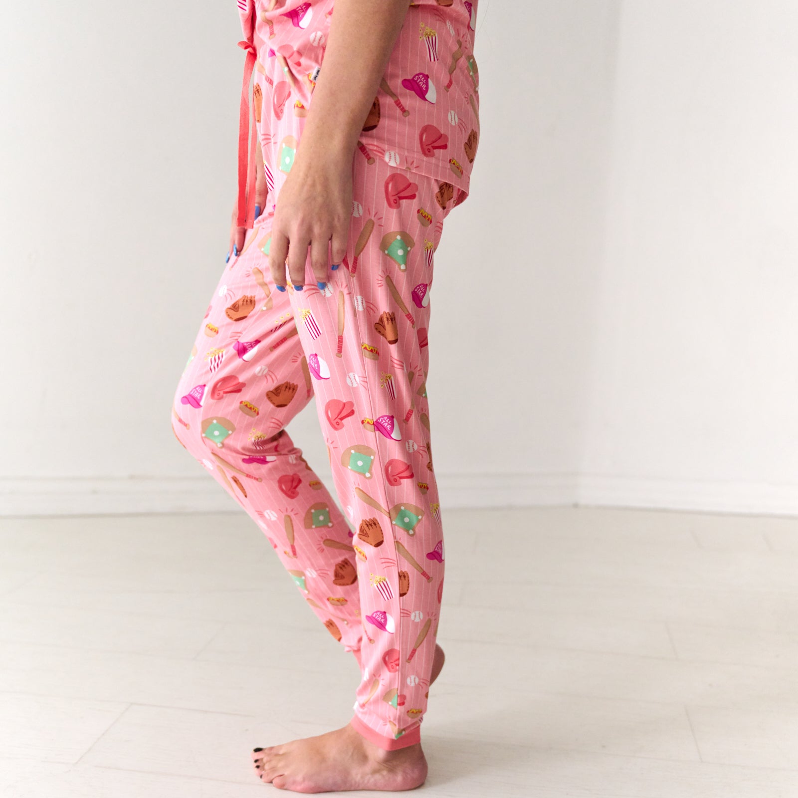 Pink All Stars Women's Pajama Pants、mySite、g9winljtr