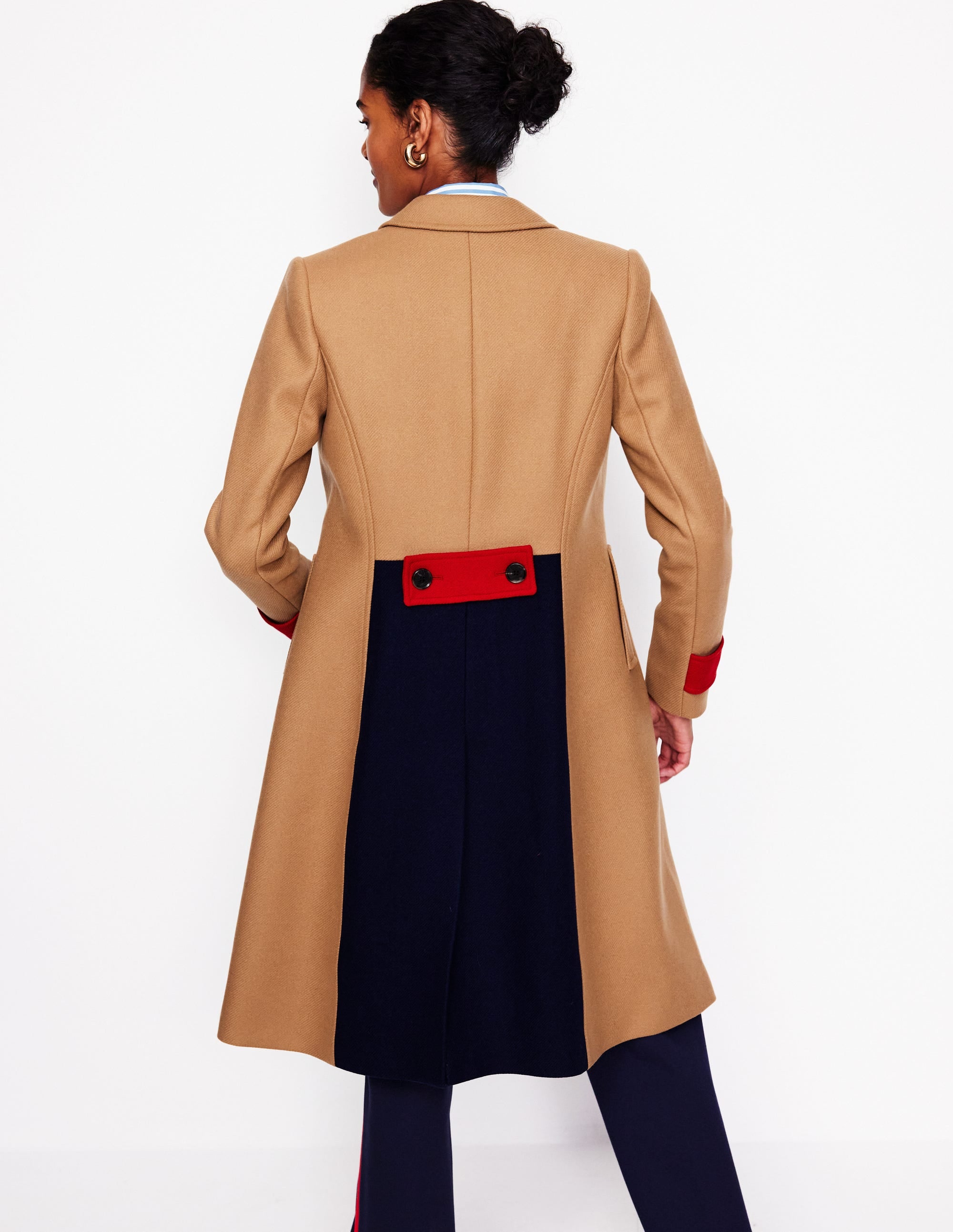  Durham Wool Blend Coat-Colourblock Camel、mySite、ashleygrahame