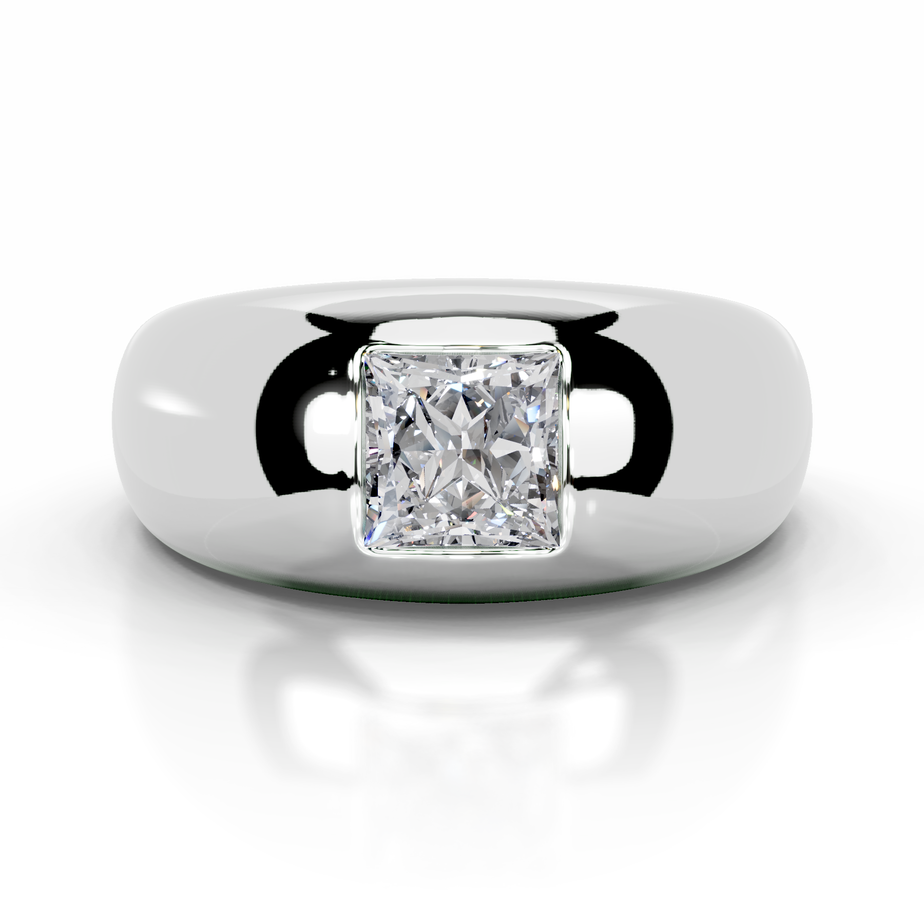 Aaliyah Diamond Engagement Ring (1 Carat) -Platinum、mySite、hinf8tx79