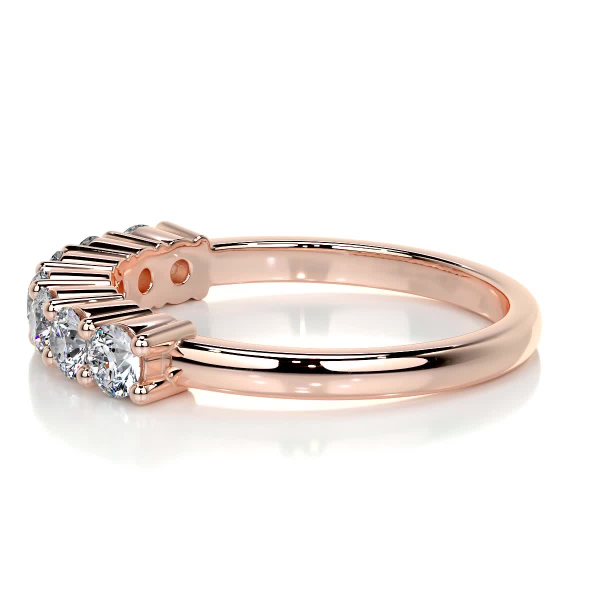 Catherine Diamond Wedding Ring (0.75 Carat) -14K Rose Gold、mySite、hinf8tx79