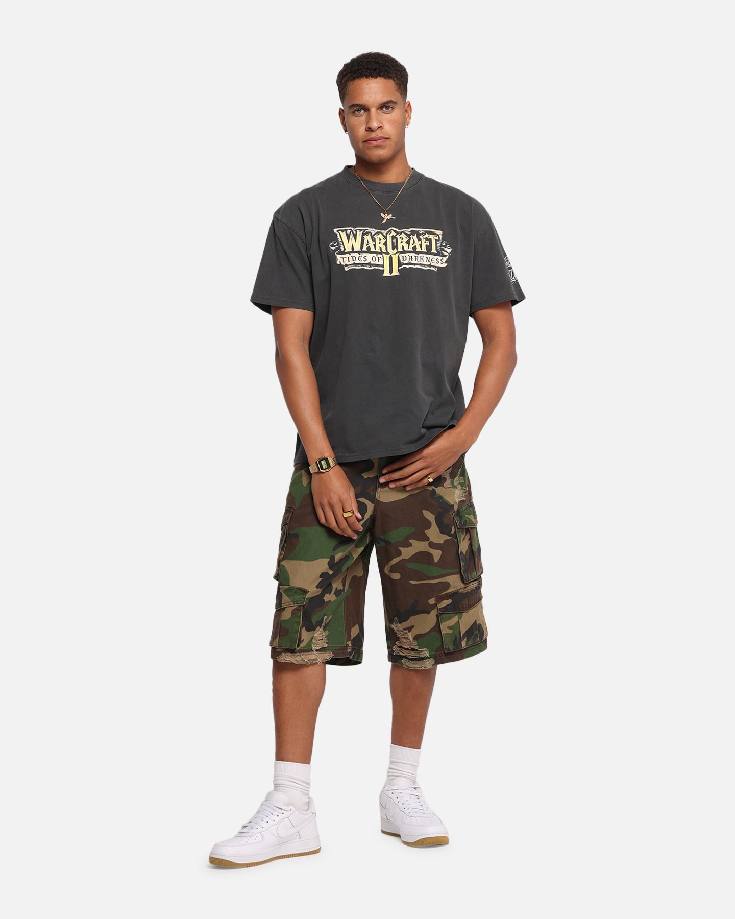 American Thrift X Warcraft II: Tides Of Darkness Heavy T-Shirt Black Wash、mySite、zt4zffjzw