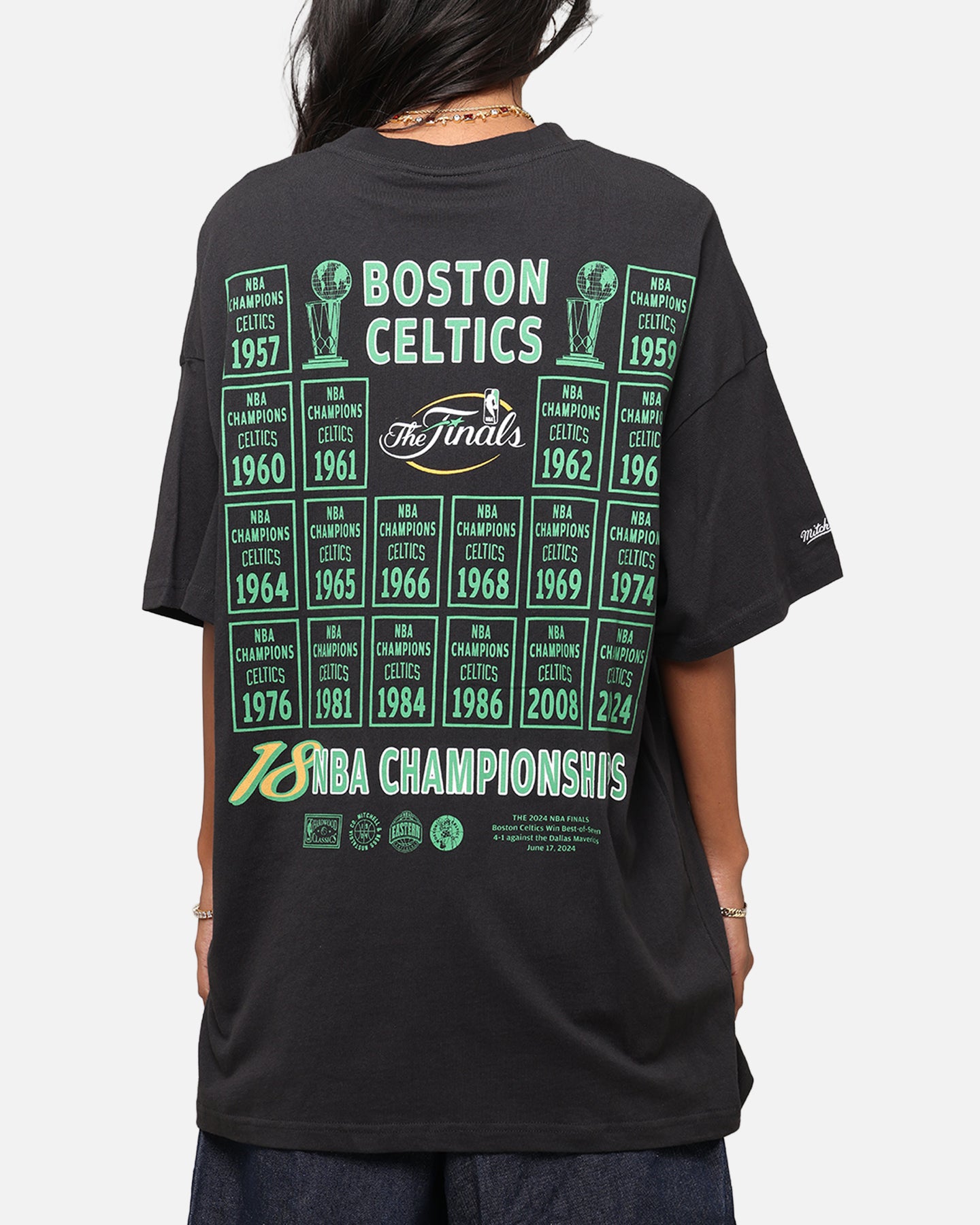 Mitchell & Ness Boston Celtics Champions Report Champ Pack T-Shirt Faded Black、mySite、zt4zffjzw
