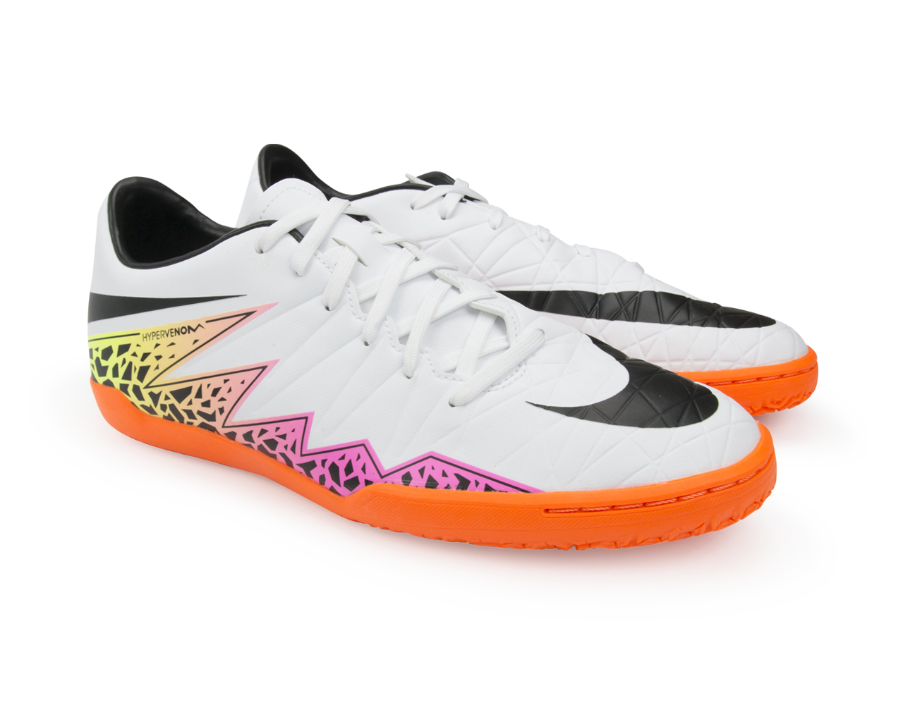 Nike Men's Hypervenom Phelon Indoor Soccer Shoes White/Black/Total Orange、mySite、bottomscart
