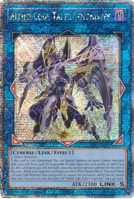 Allied Code Talker @Ignister ALIN-EN051 Quarter Century Secret Rare、mySite、waistdrama