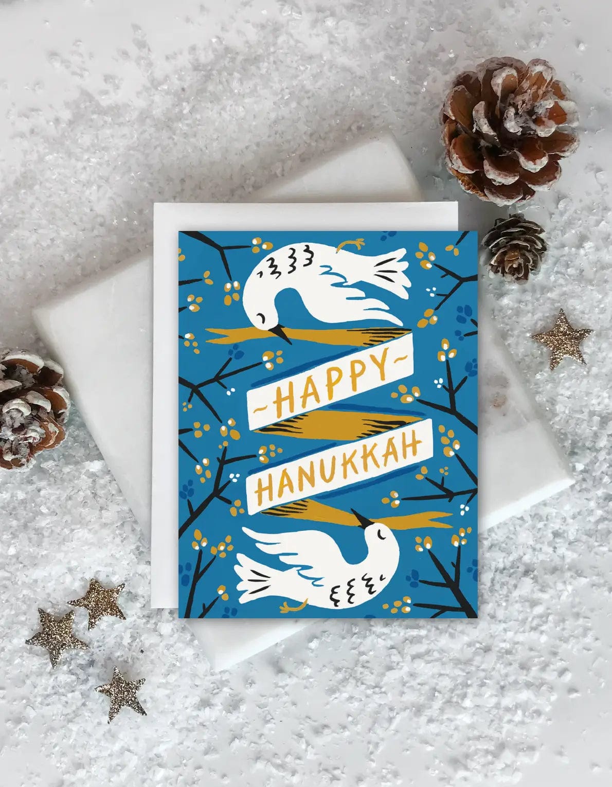Hanukkah Doves Card - Box of 8、mySite、topwebapps