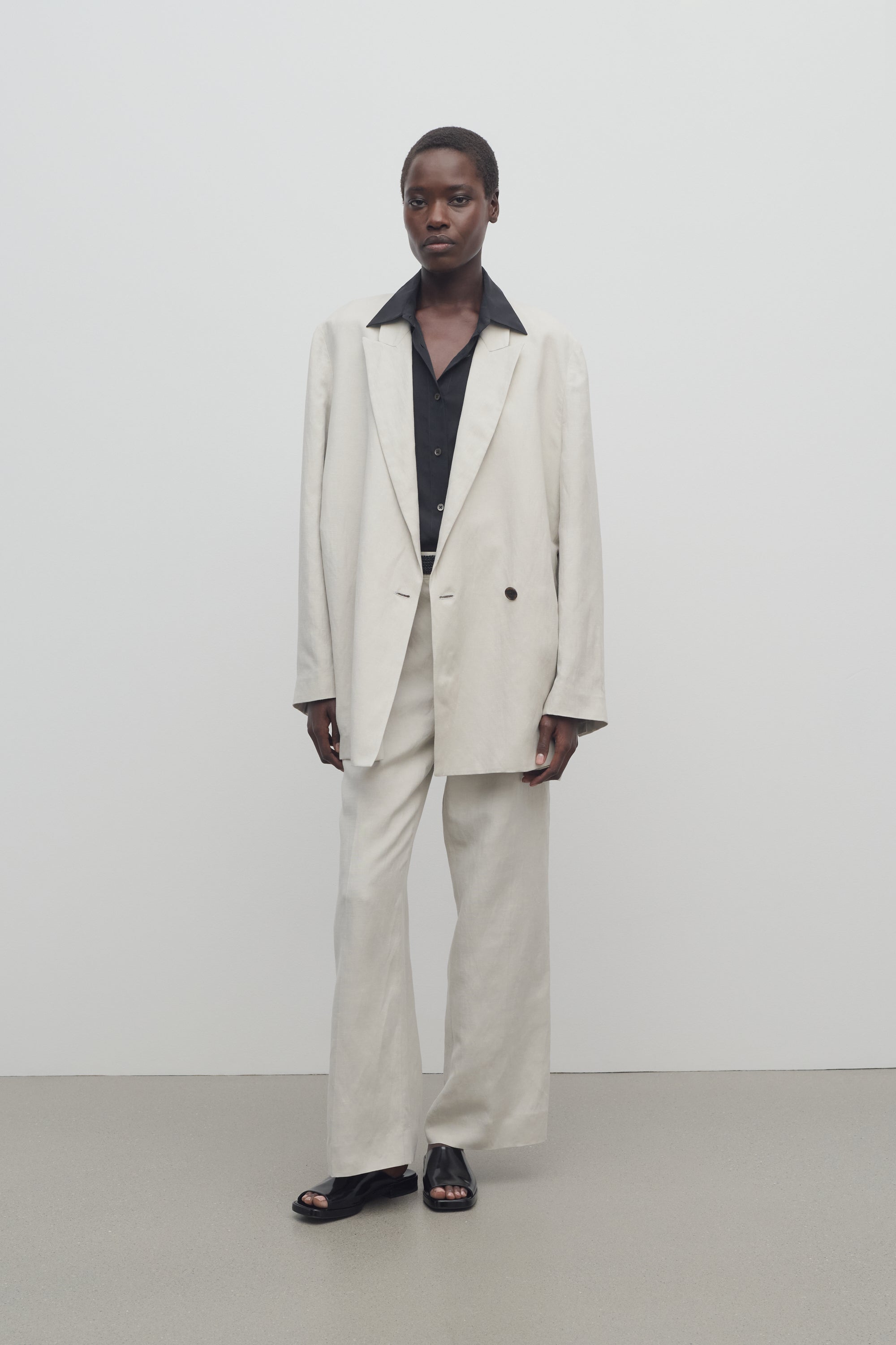 Noxy Pant in Silk and Linen、mySite、aoinhome