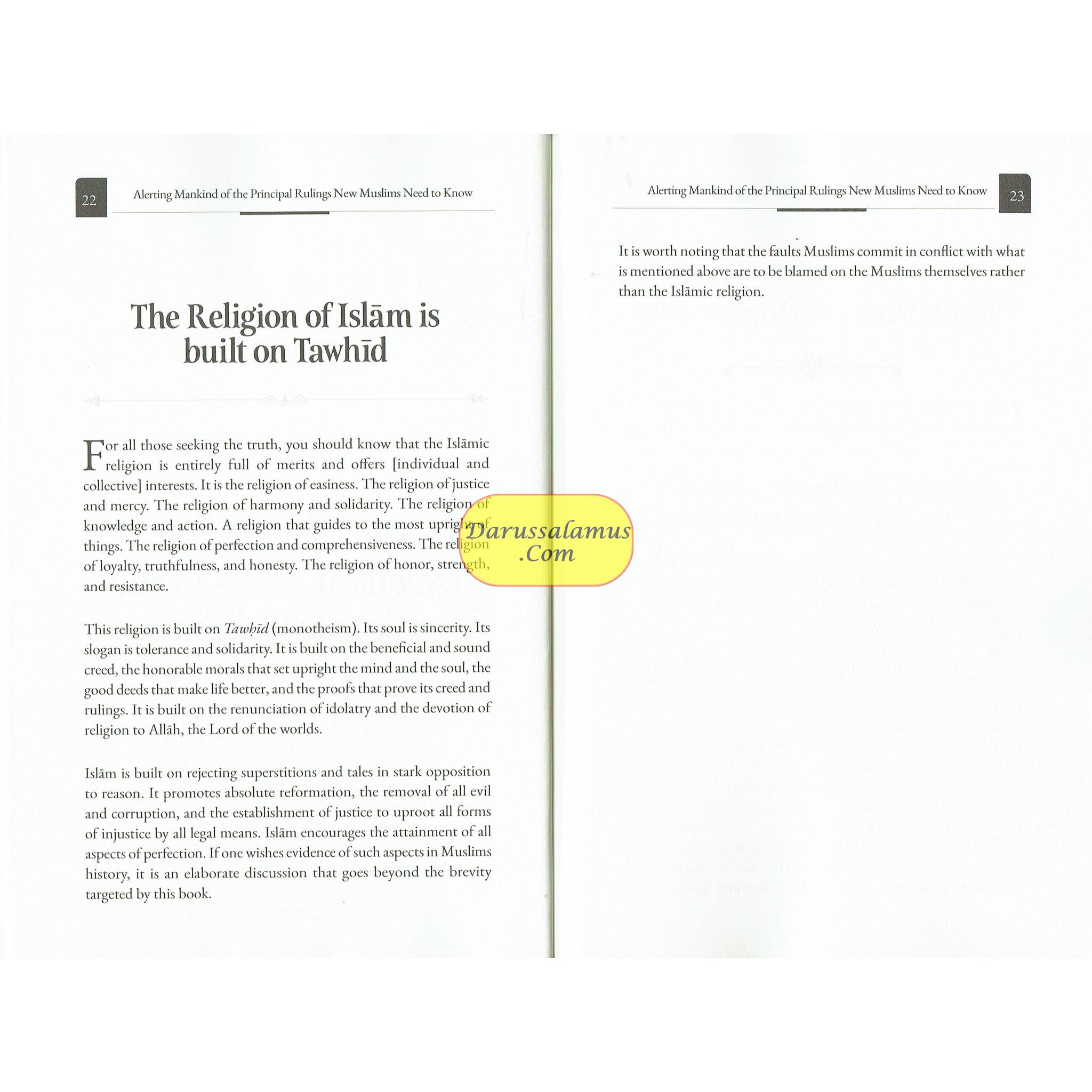 Alerting Mankind of the Principal Rulings New Muslims need to know (Part 1: Aqeedah)、mySite、topwebapps