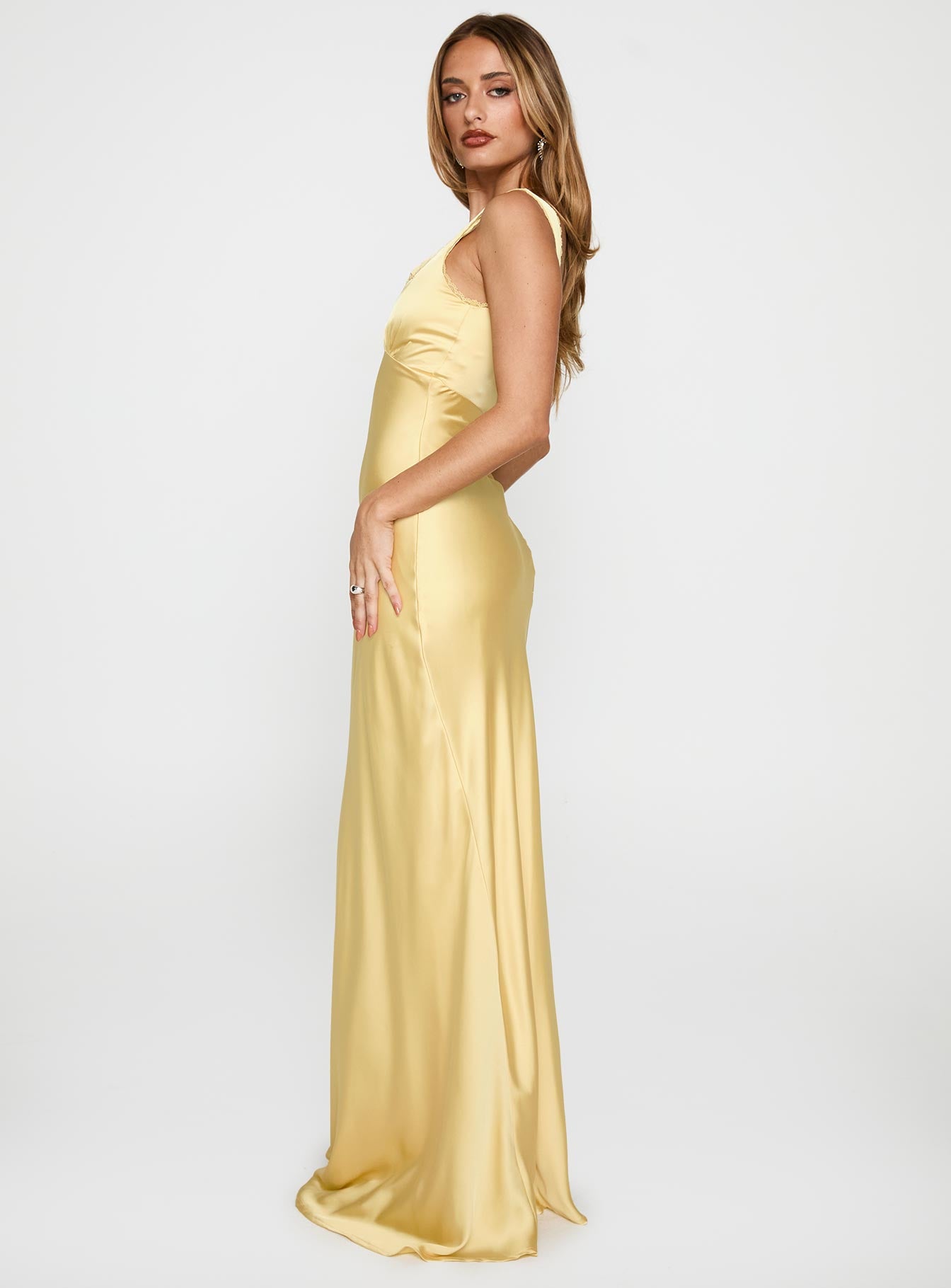 Dasha Maxi Dress Lemon、mySite、solidvoid