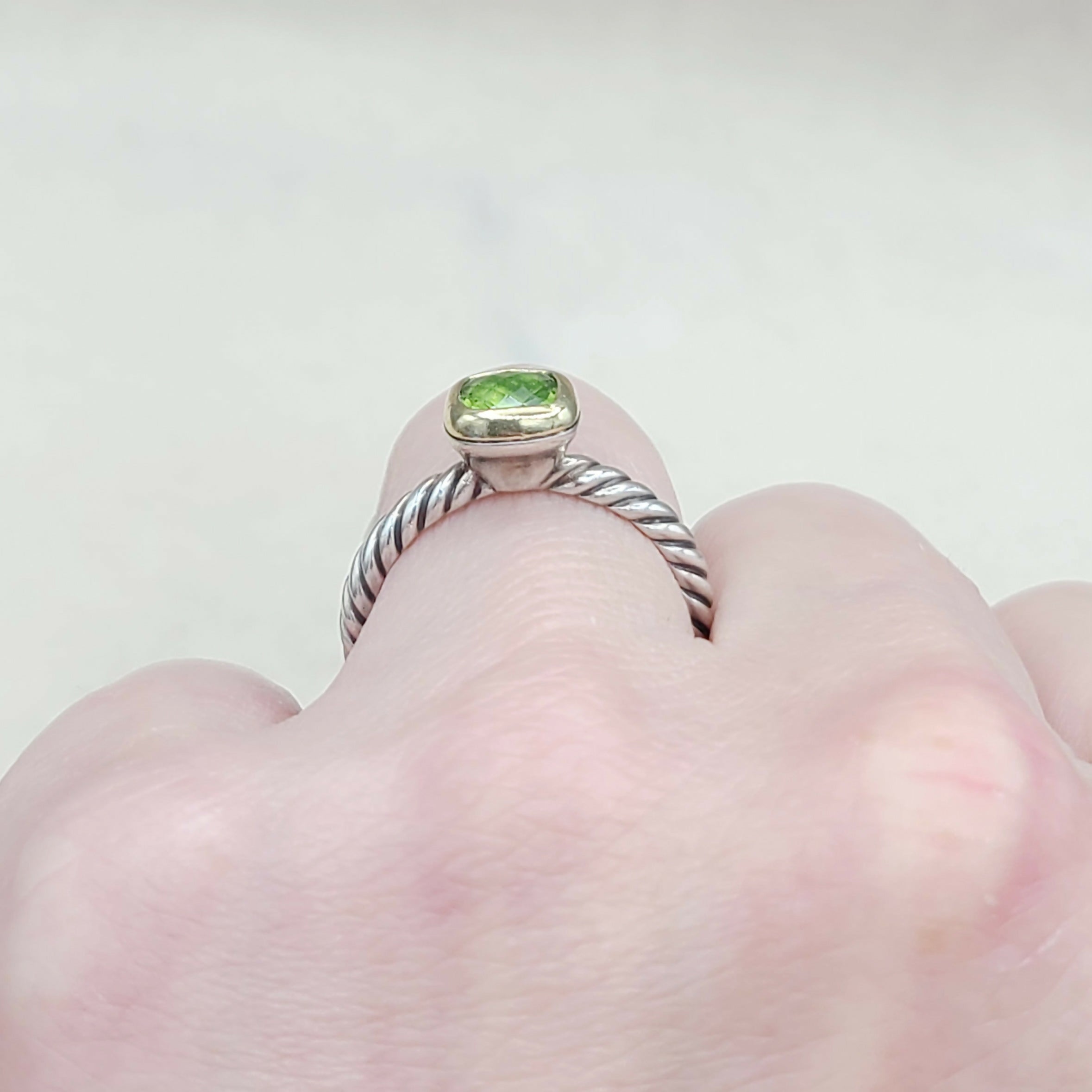 David Yurman Stackable Ring Peridot & Gold、mySite、hinf8tx79