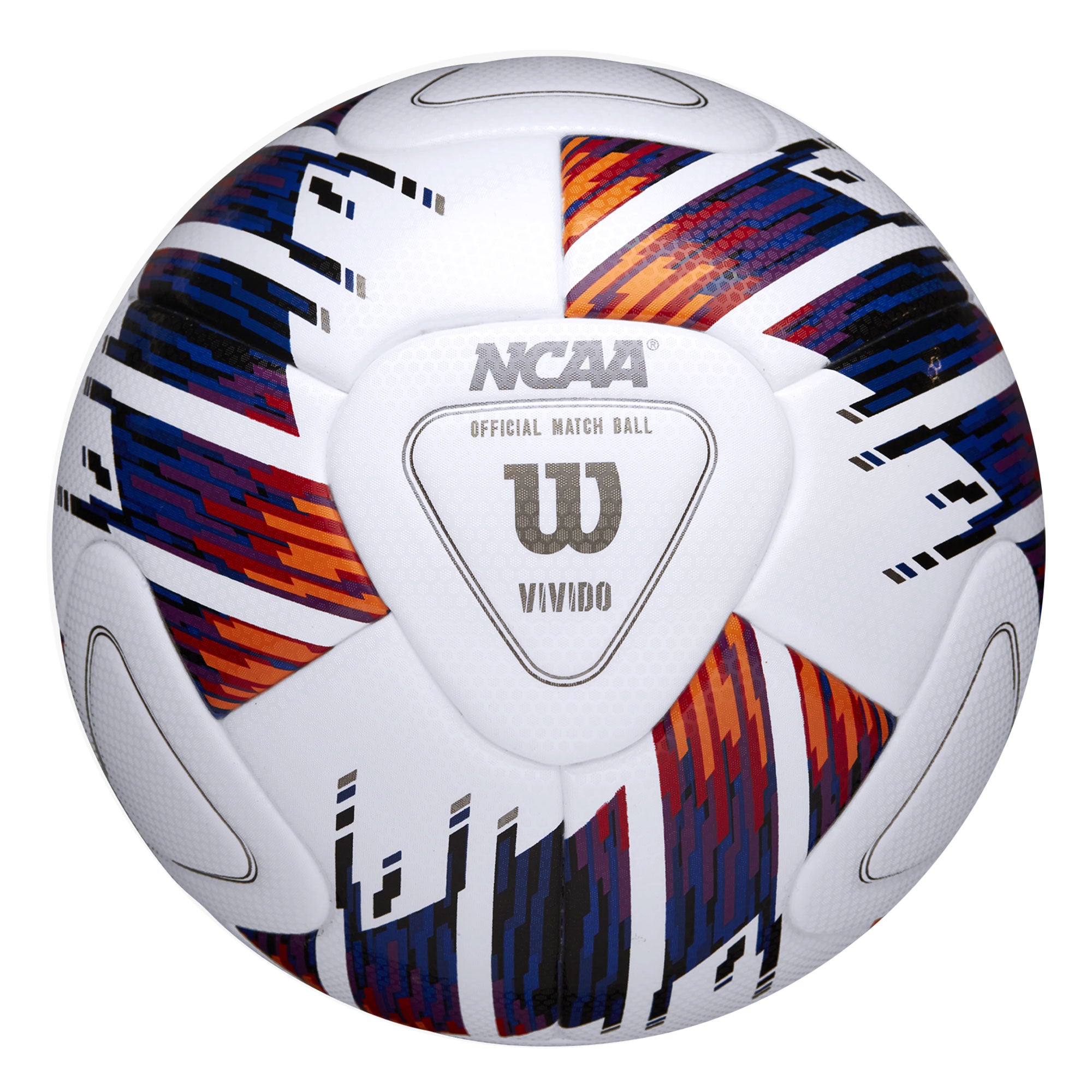 Wilson NCAA Vivido Official Match Ball White/Purple、mySite、noshort