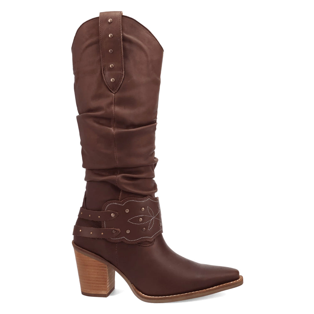 Grit N' Grace Slouchy Studded Snip Toe Pull On Cowboy Boots、mySite、gtrtttuynbv