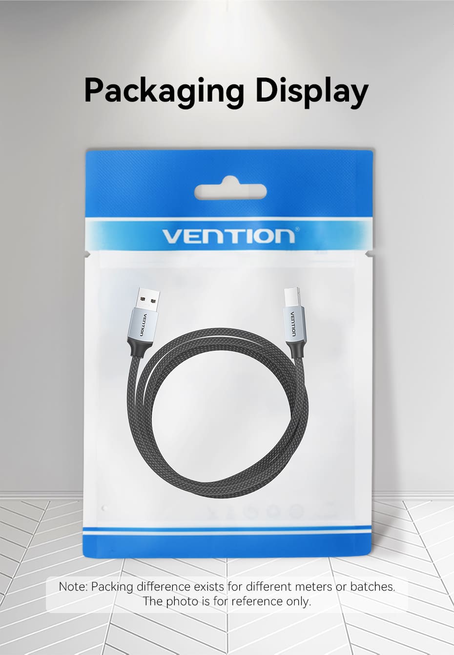 Cotton Braided USB 2.0 A Male to B Male Printer Cable