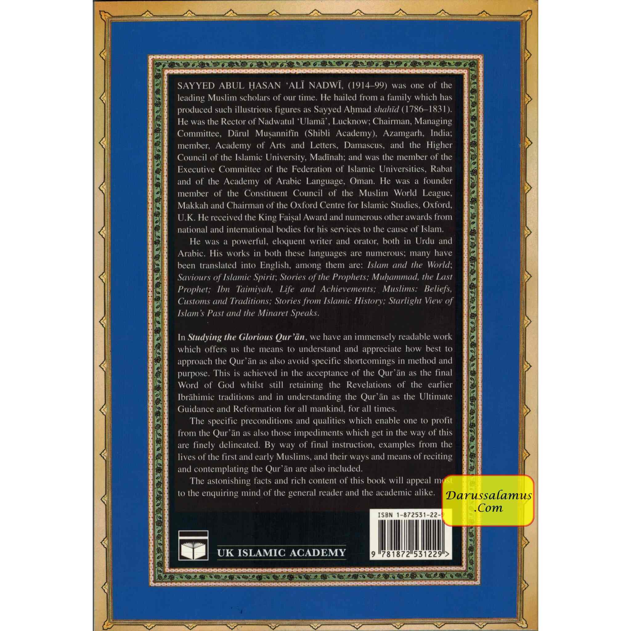 Studying The Glorious Quran Principles and Methodology By Sayyed Abul Hasan Ali Nadwi、mySite、topwebapps