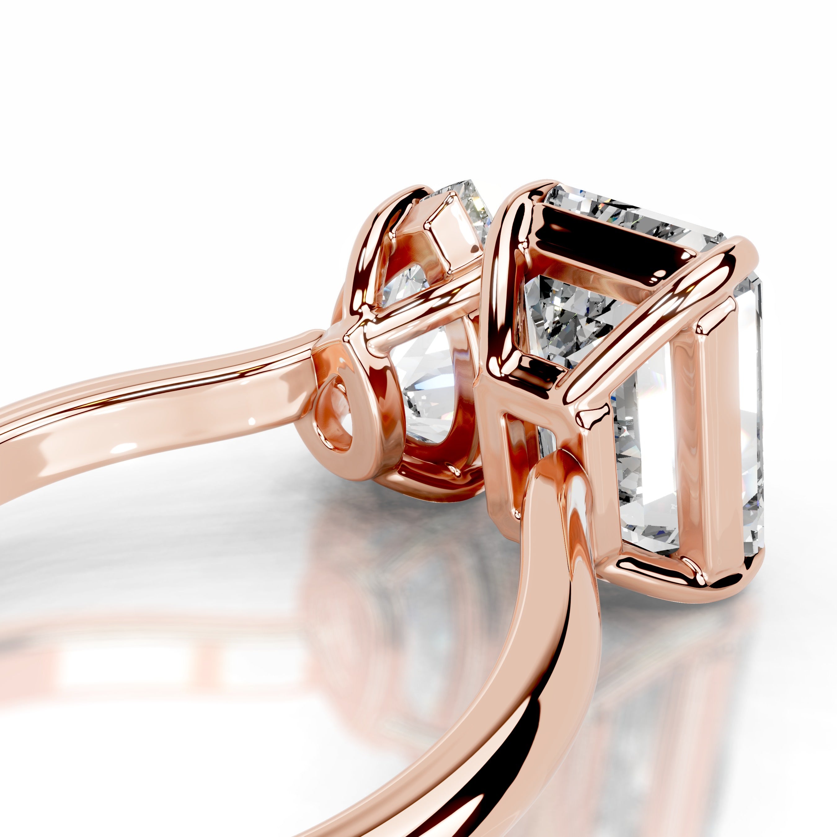 Joelle Lab Grown Diamond Ring - 14K Rose Gold、mySite、hinf8tx79
