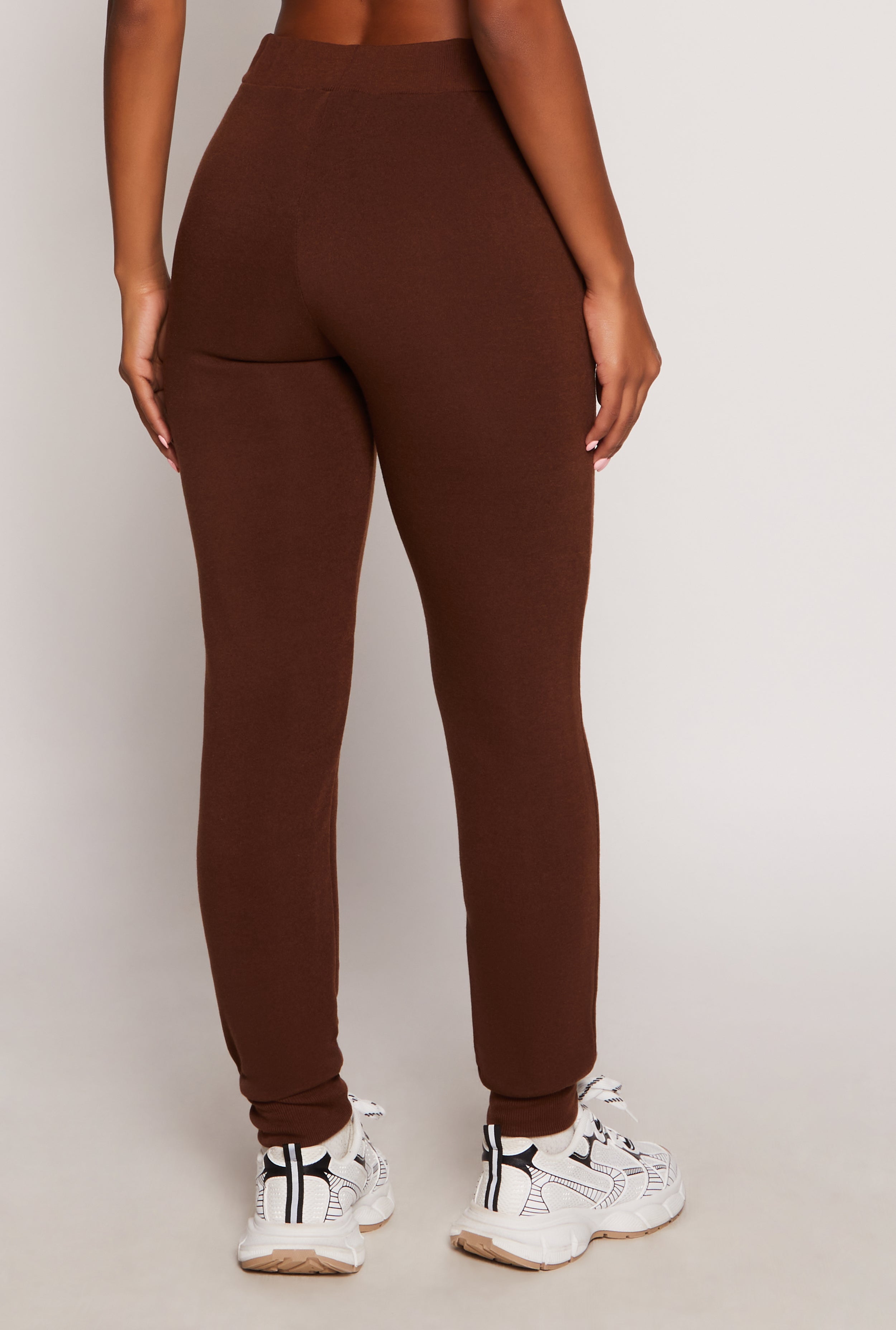 Fleece High Waist Drawstring Joggers、mySite、camillekostekn