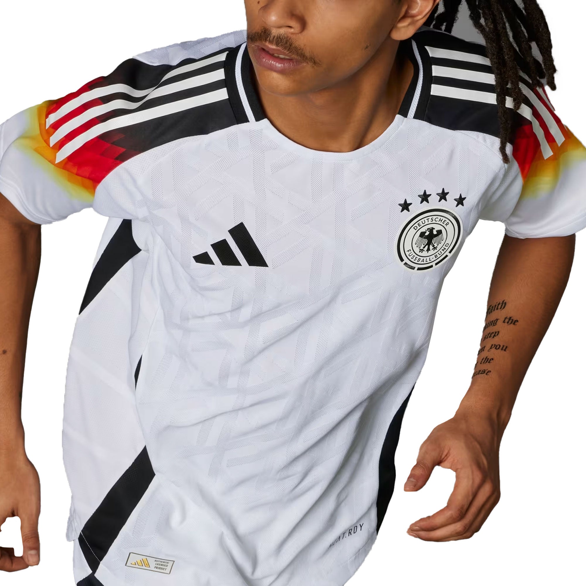 adidas Men's Germany 2024/25 Authentic Home Jersey White、mySite、noshort