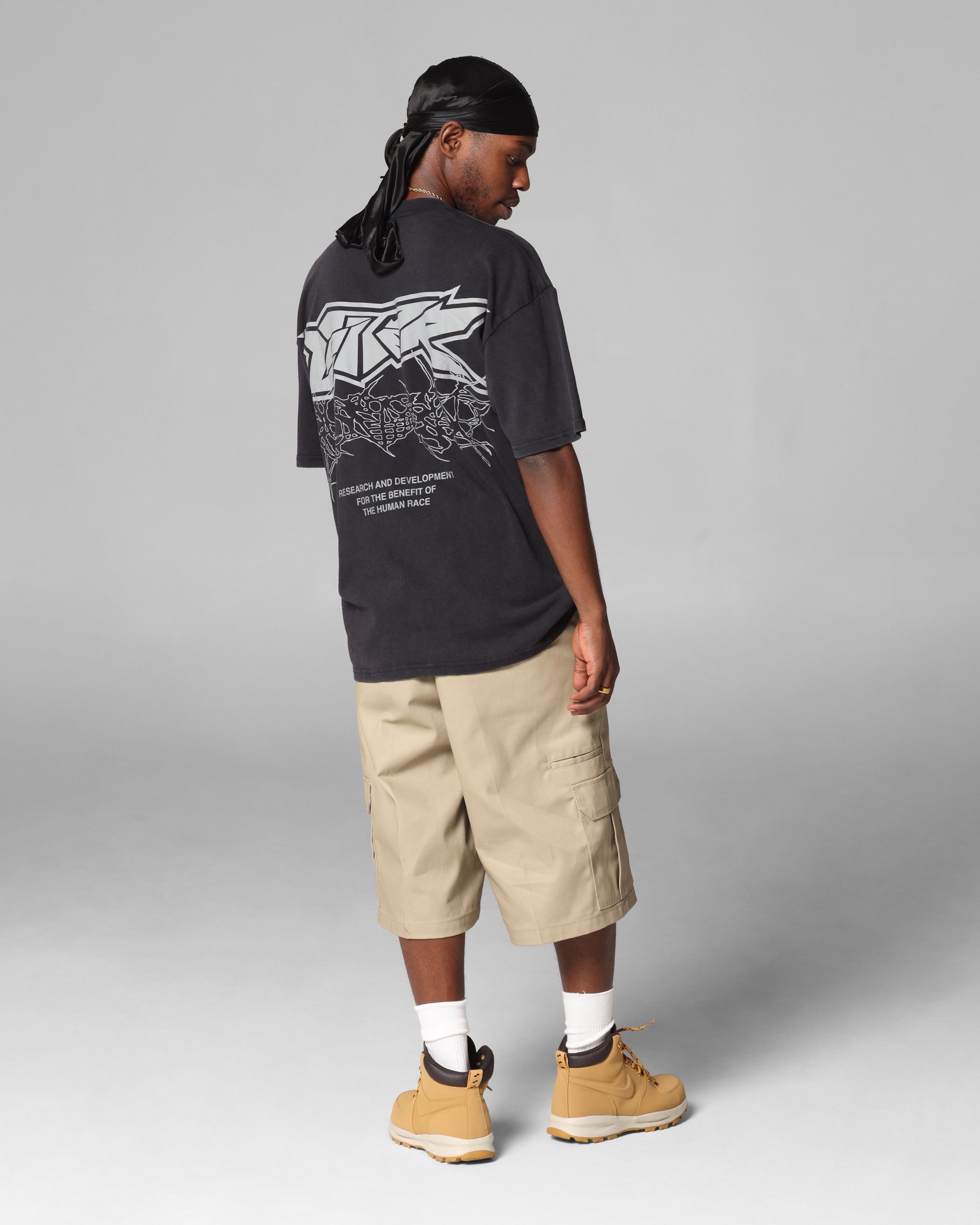 Loiter Runway T-Shirt Black Acidwash、mySite、zt4zffjzw