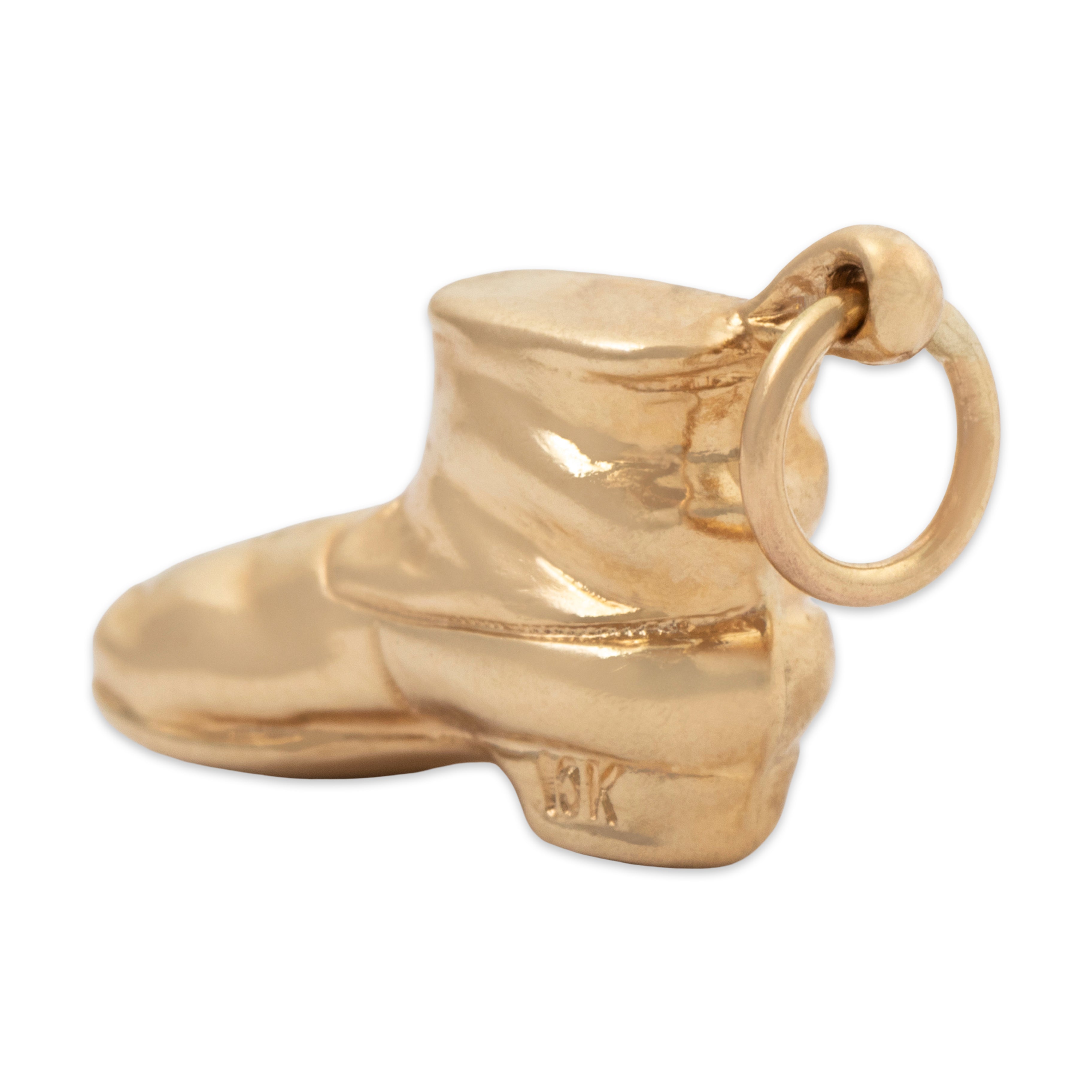Vintage 10k Yellow Gold Lace-Up Boot Charm / Pendant、mySite、hinf8tx79