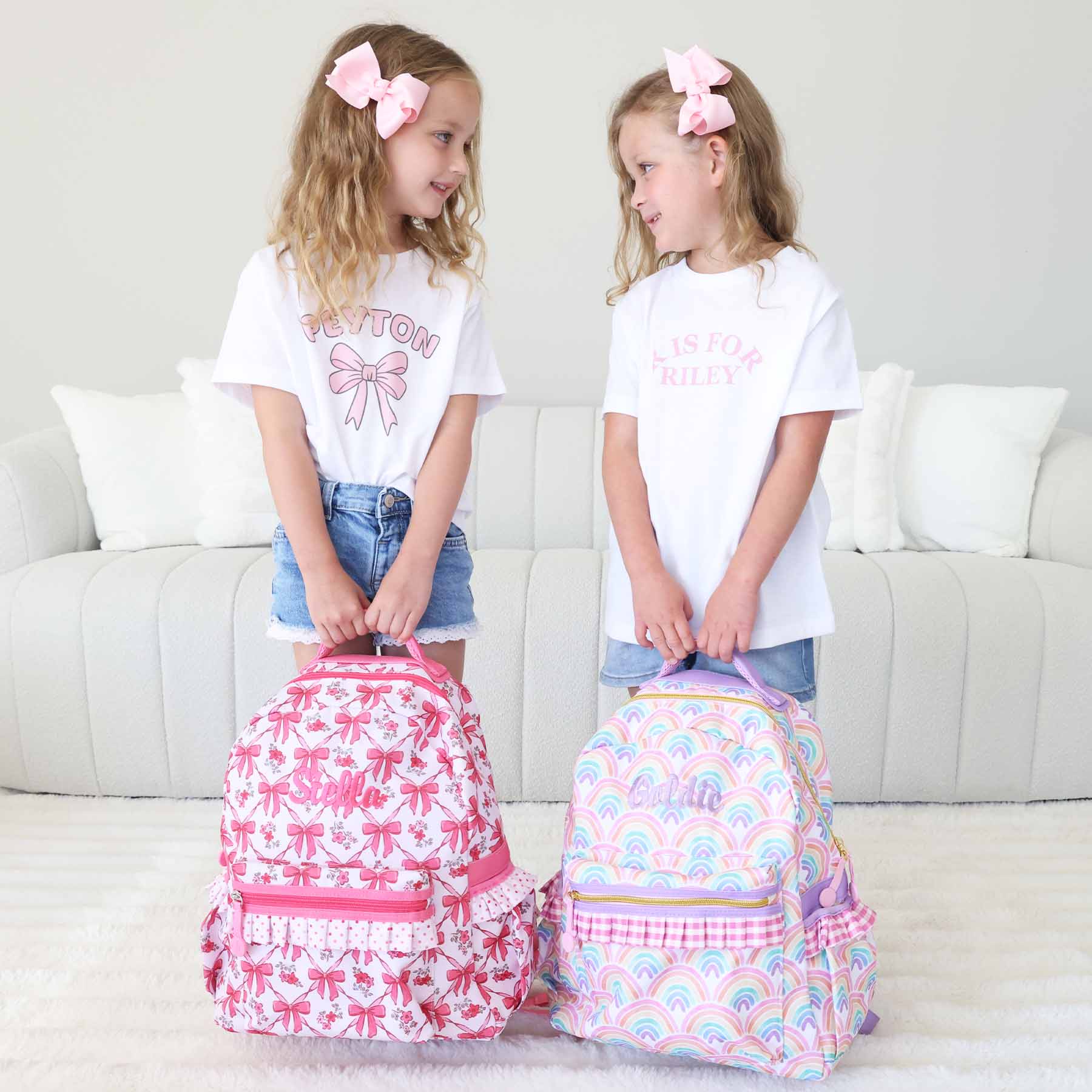  Kids Personalized Ruffle Backpack | Magical Meadow、mySite、layawaytickets