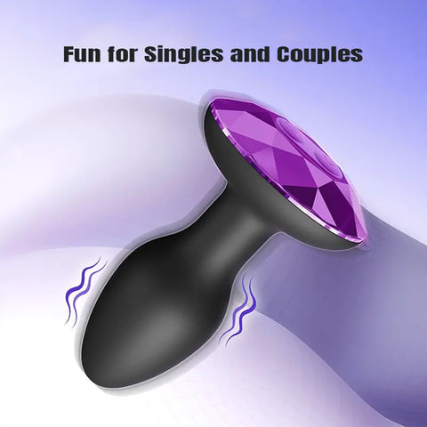 Purple Diamond Anal Vibrator