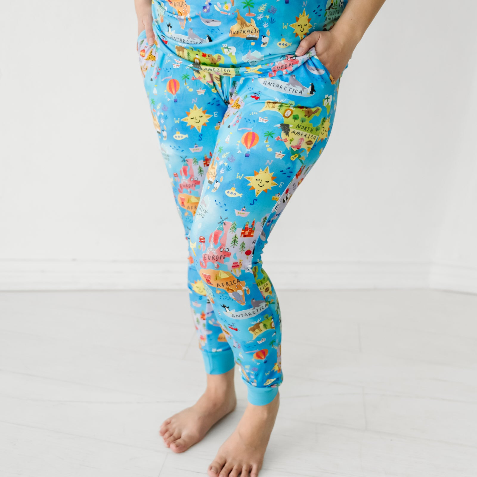 Around The World Women's Pajama Pants、mySite、g9winljtr