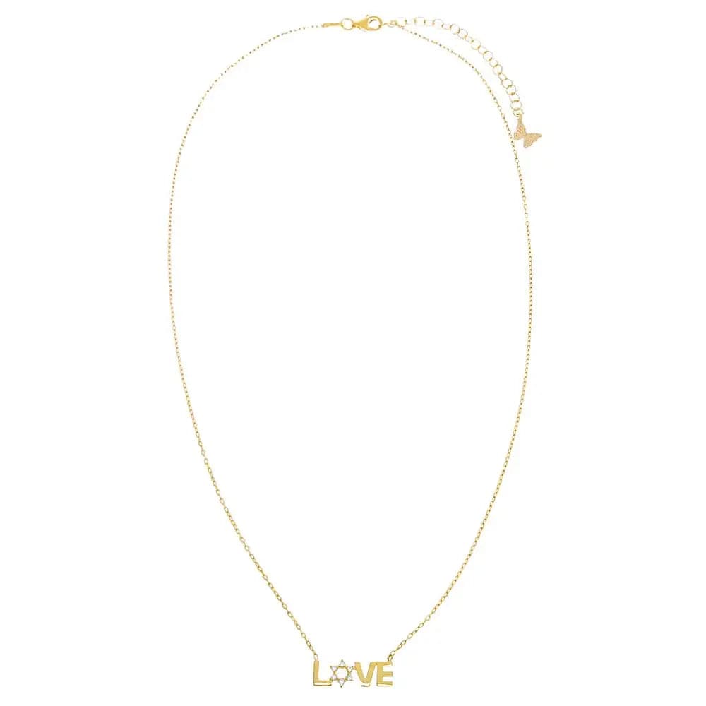 Star of David Love Necklace - Gold、mySite、topwebapps