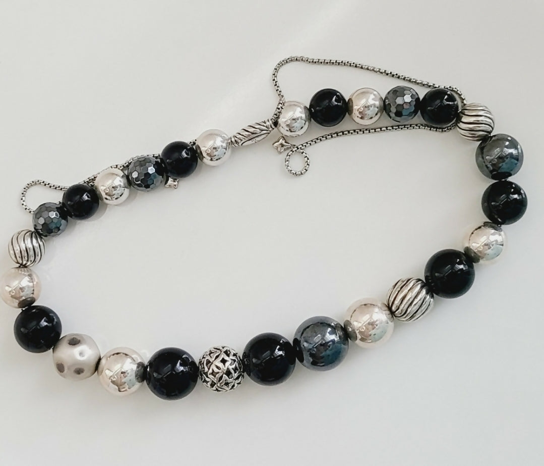 David Yurman Elements Bead Necklace 鈥?Black Onyx & Hematite、mySite、hinf8tx79