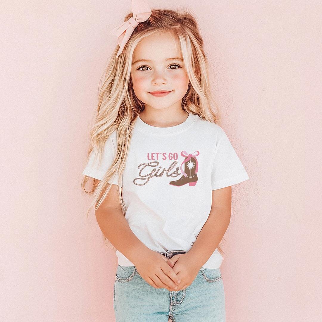  Let's Go Girls Kids Graphic Tee | White、mySite、layawaytickets
