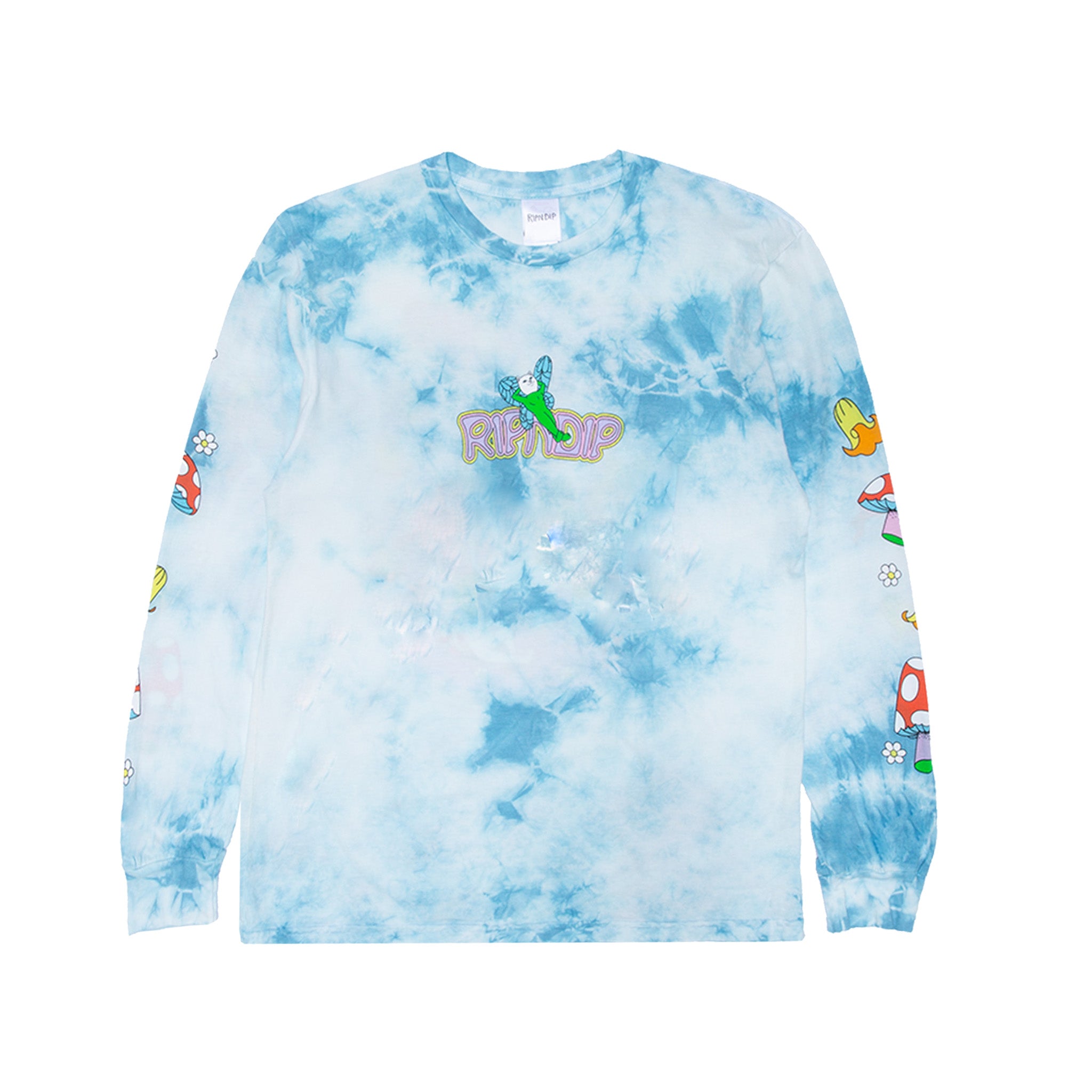  Best Wishes Long Sleeve (Light Blue Lightning Wash)、mySite、merchandisen