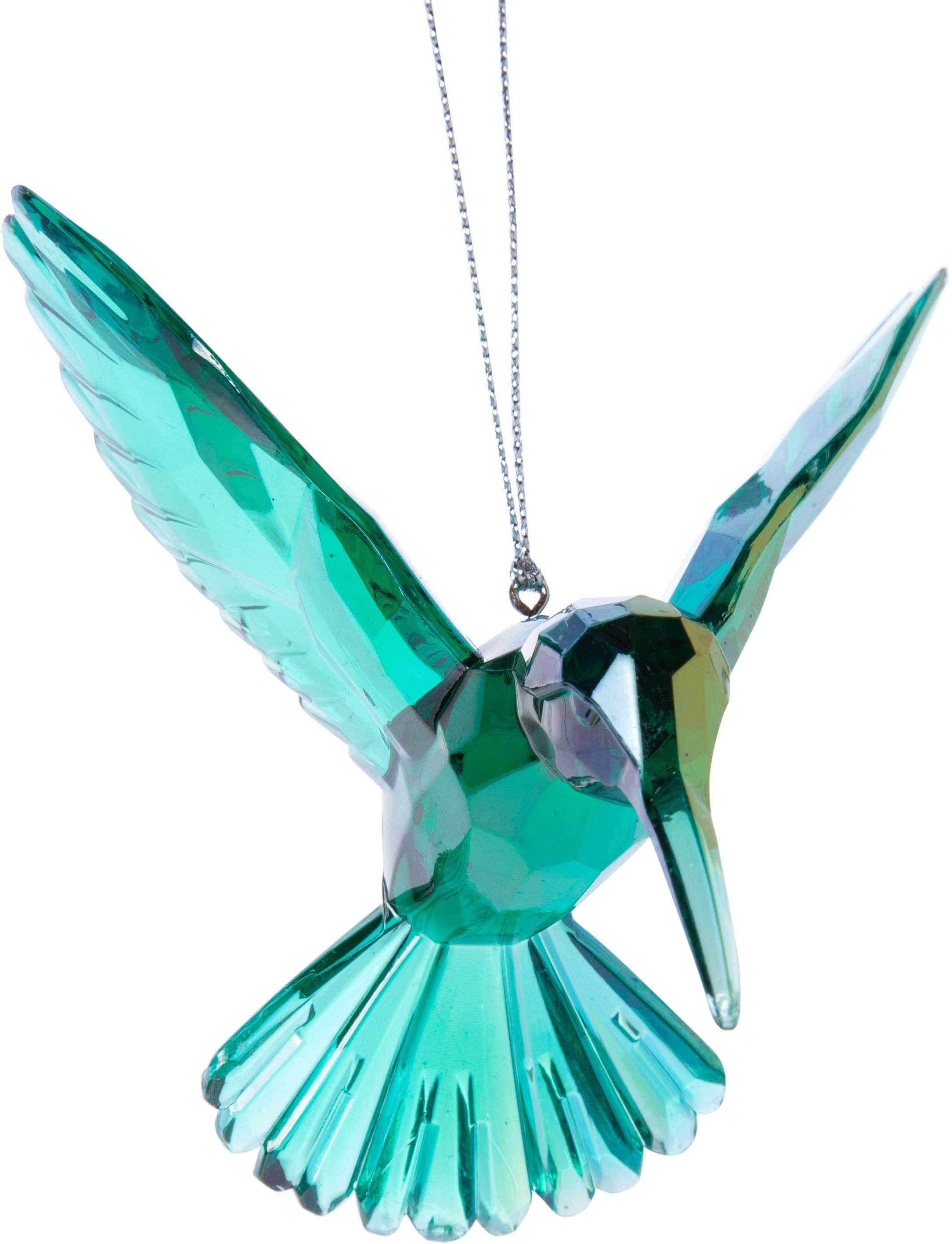 Blue/Green Iridescent Acrylic Hummingbird Ornament、mySite、g9winljtr