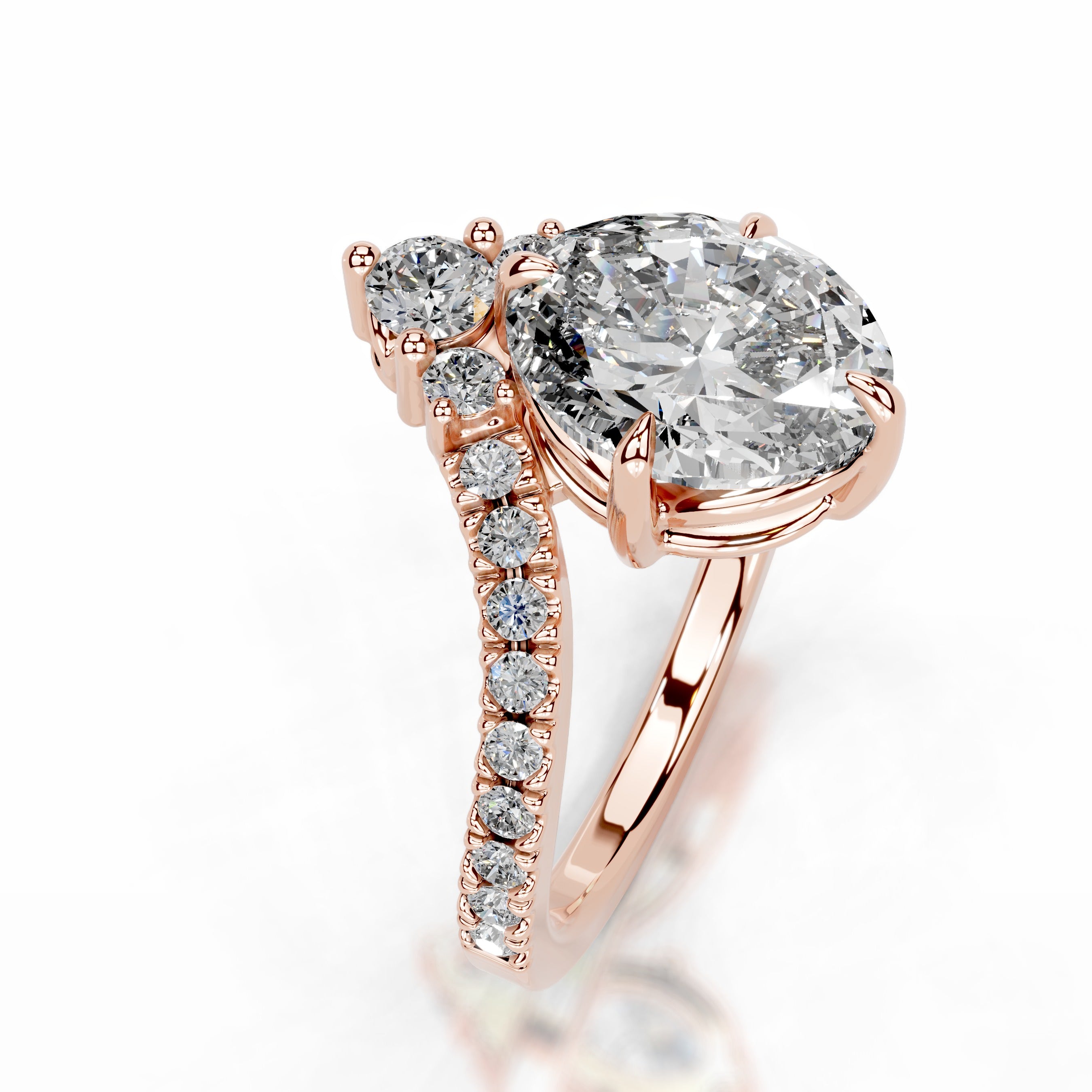 Thea Lab Grown Diamond Ring - 14K Rose Gold、mySite、hinf8tx79
