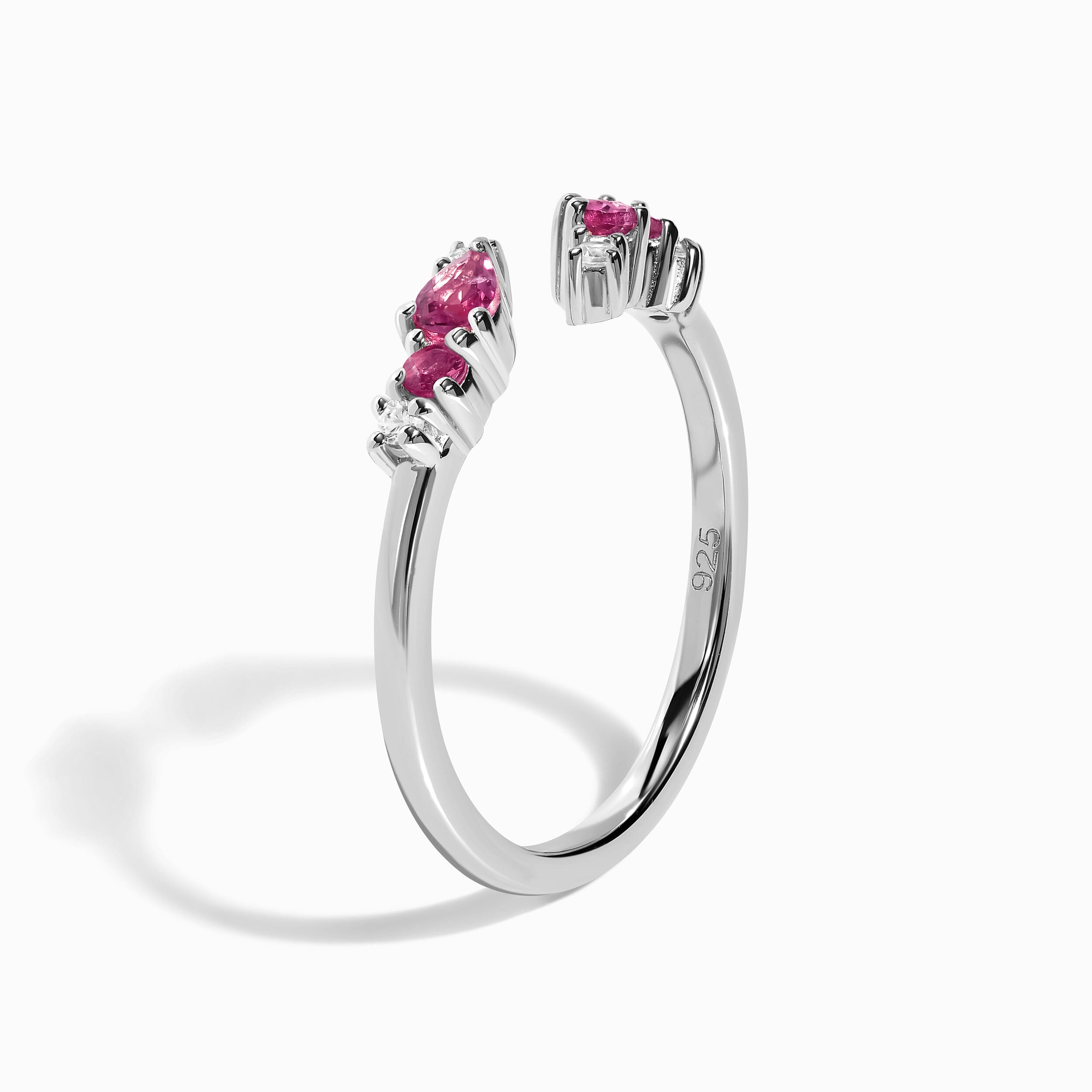 Adjustable Pink Tourmaline Ring Flourish - October Birthstone、mySite、hinf8tx79