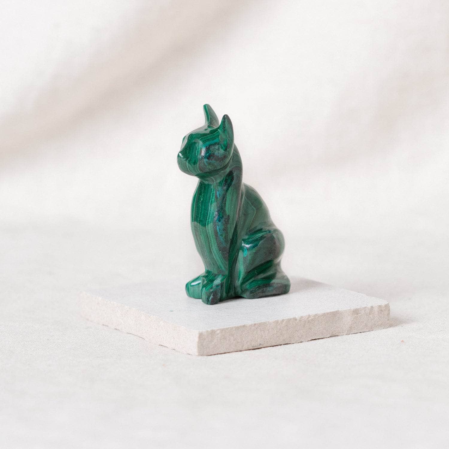 Genuine Malachite Cats - Hand Carved - 1 of a Kind、mySite、hinf8tx79