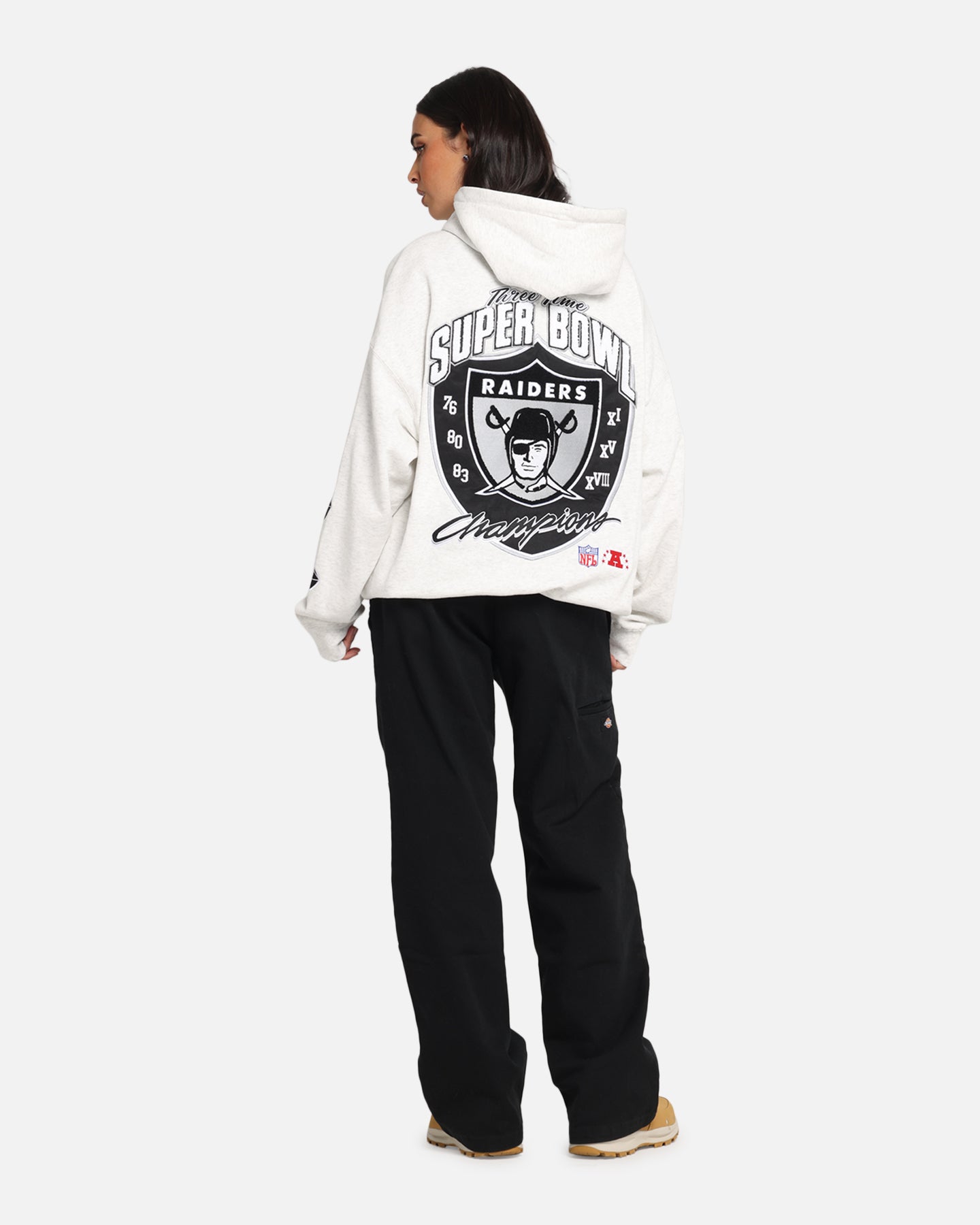 Mitchell & Ness Las Vegas Raiders National Champions Hoodie Silver Marle、mySite、zt4zffjzw