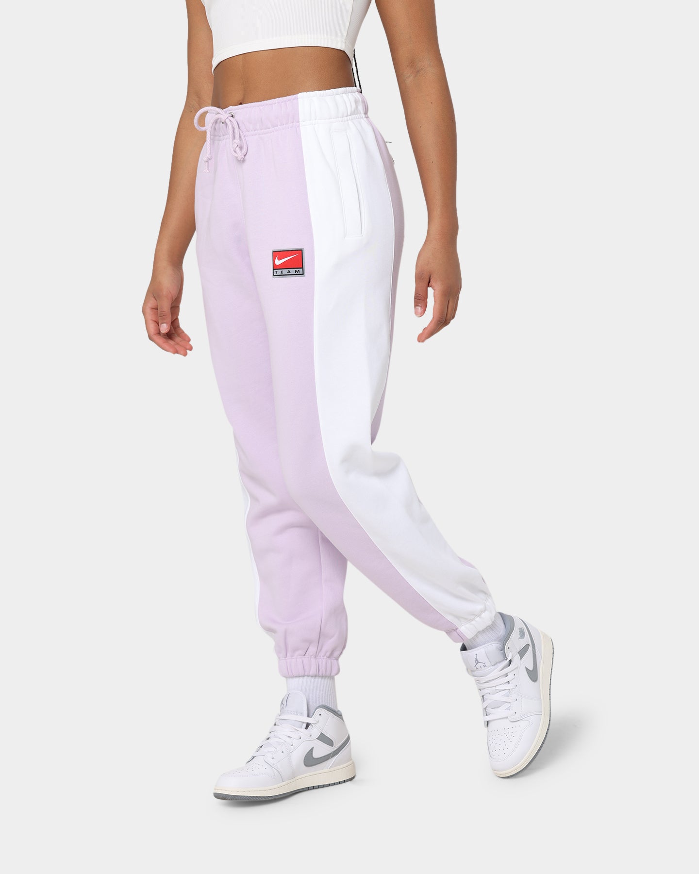 Nike Women's Nike Sportswear Team Nike Fleece Pants Doll/White、mySite、zt4zffjzw