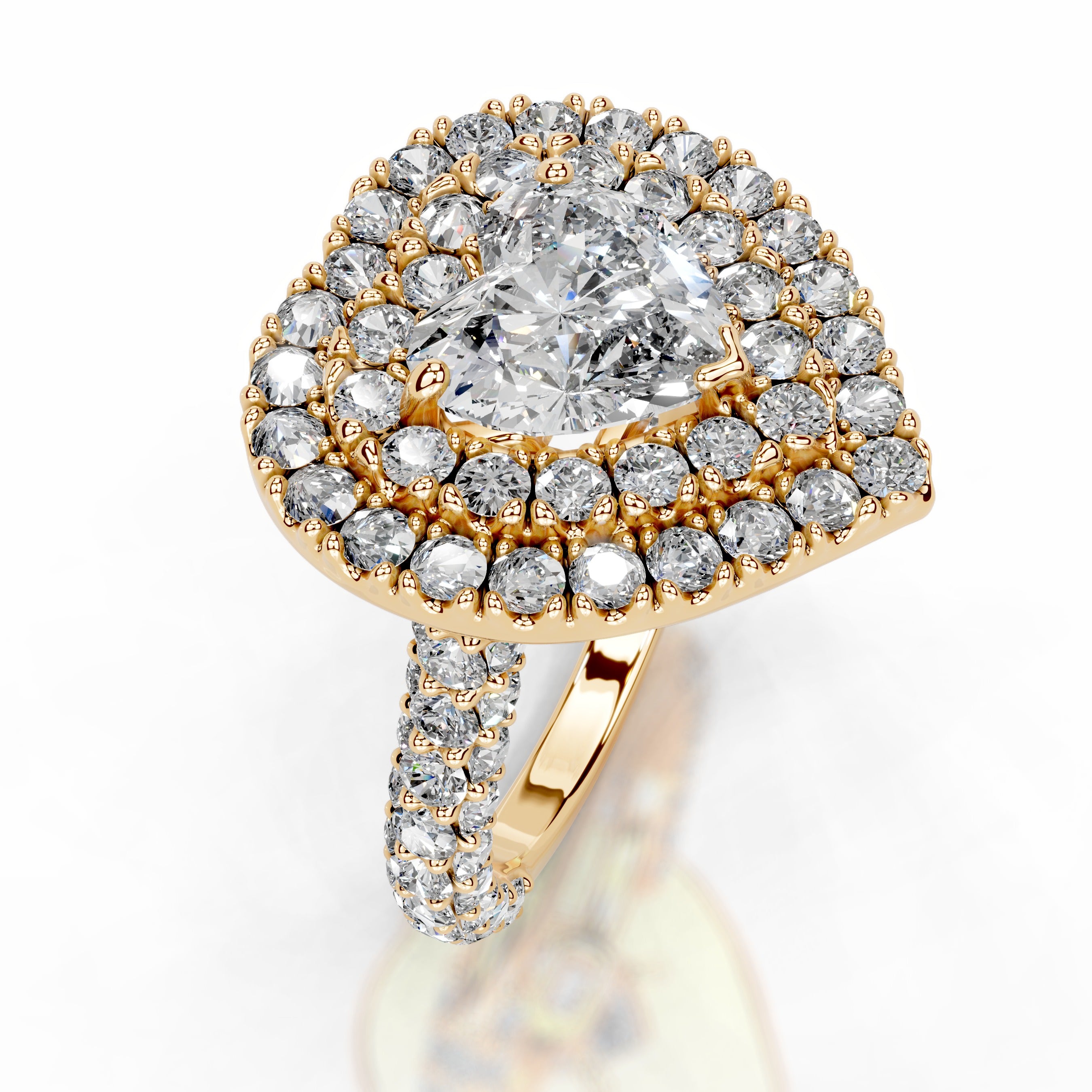 Rianna Diamond Engagement Ring - 18K Yellow Gold、mySite、hinf8tx79