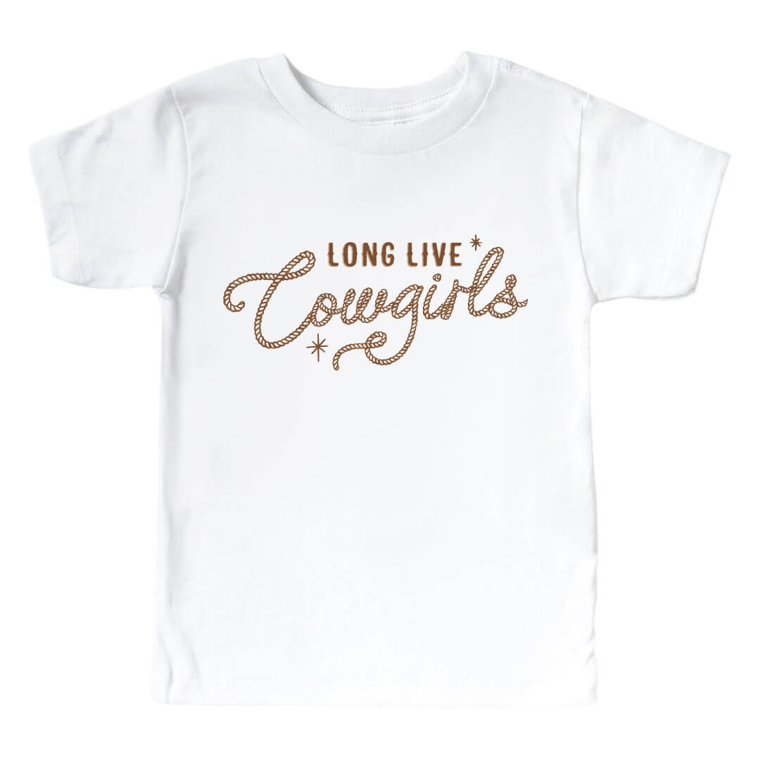 Long Live Cowgirls Kids Graphic Tee | White、mySite、layawaytickets