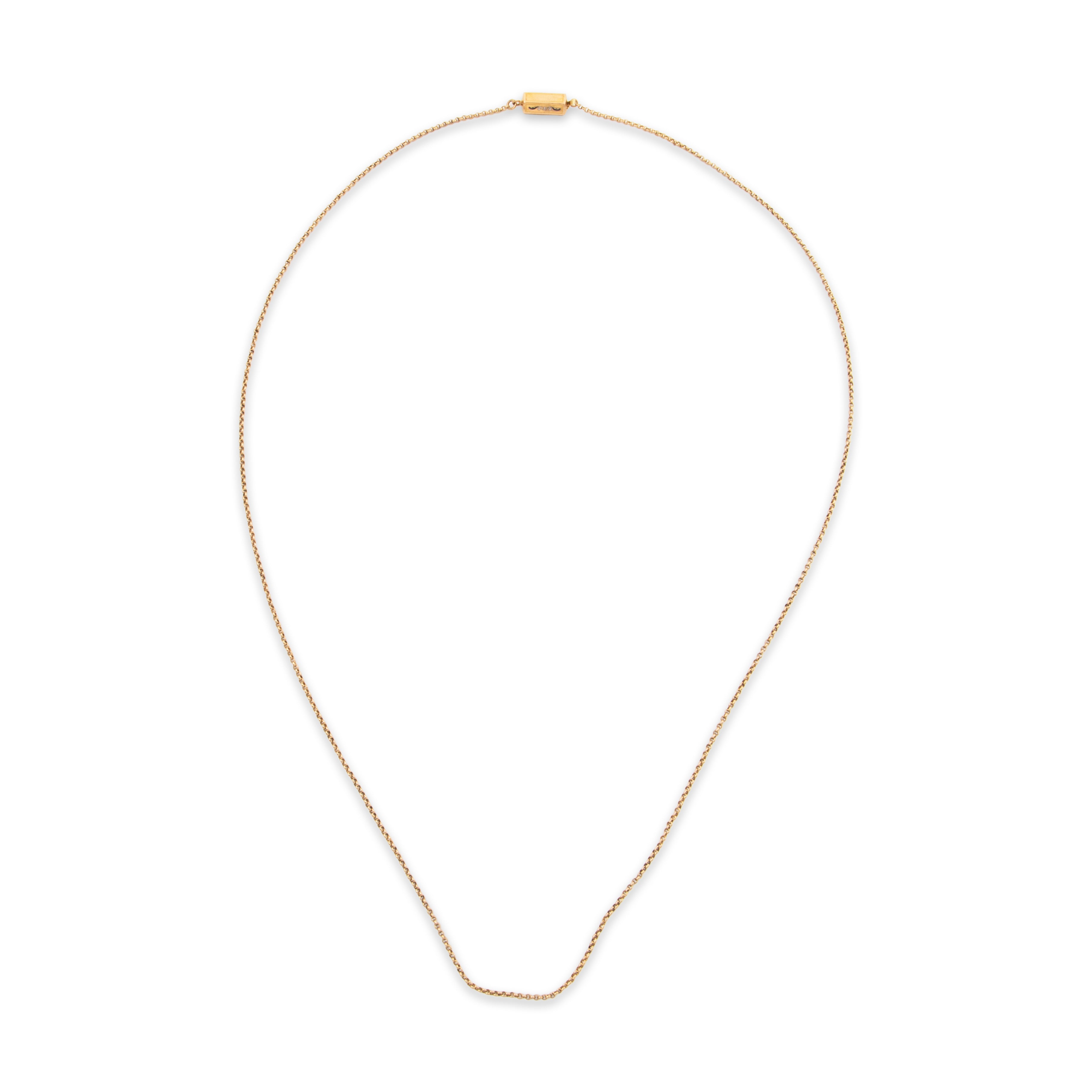 Antique French 18k Yellow Gold Enamel Lovely Floral Clasp Necklace 28、mySite、hinf8tx79