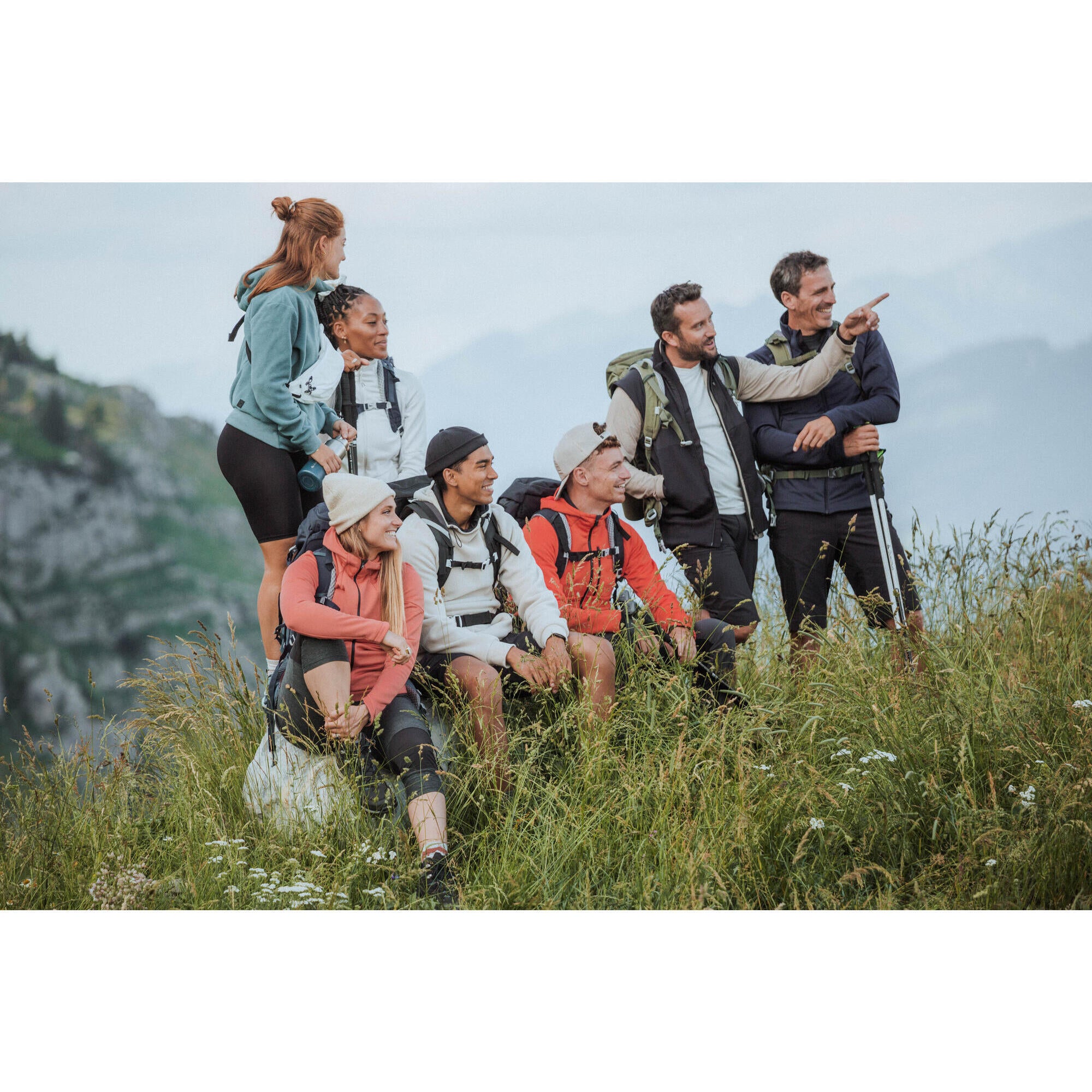 Quechua Women's Hiking Fleece Jacket - MH520 Hood